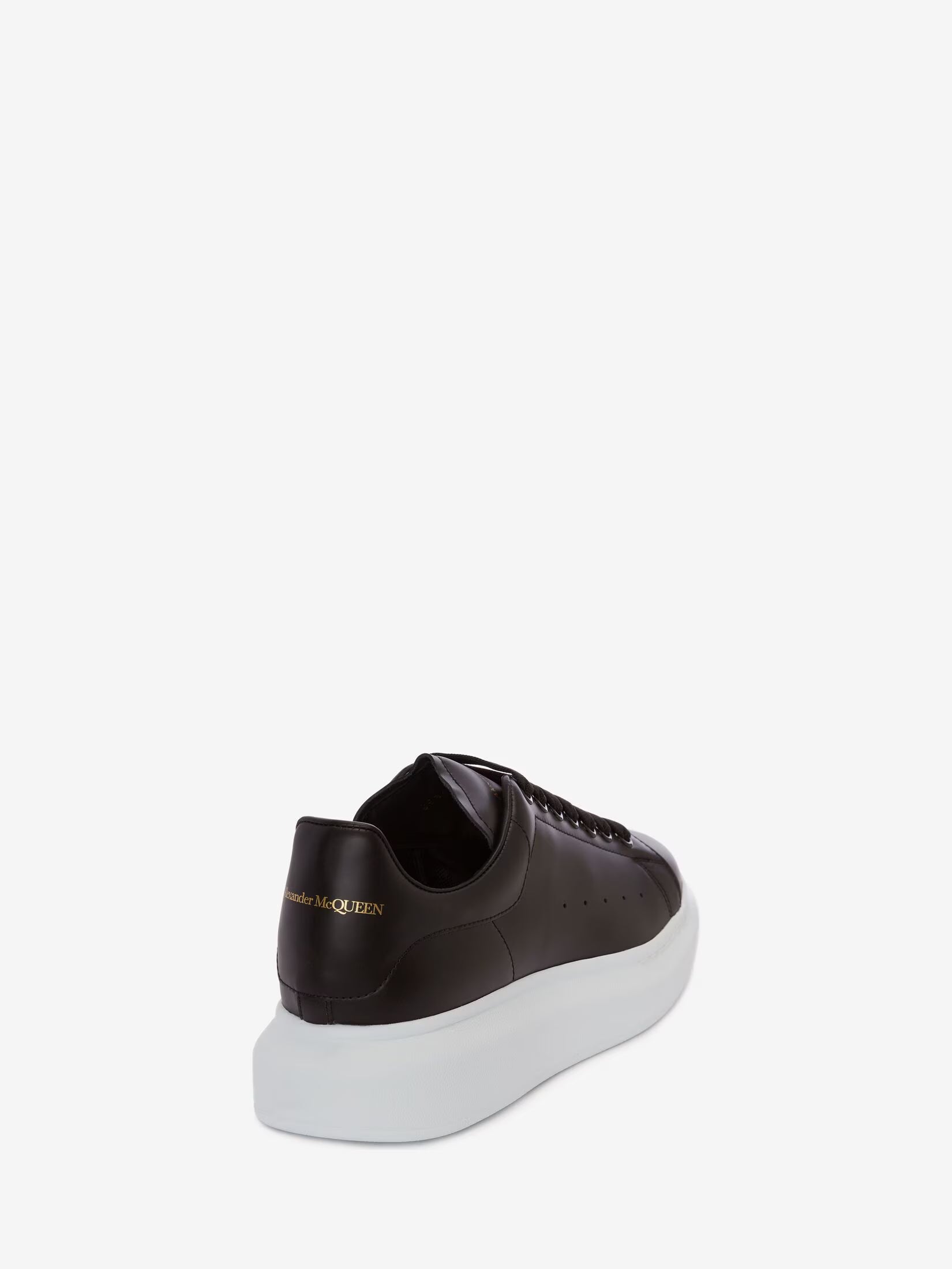 Alexander McQueen Oversized Sneaker in Black White Sole