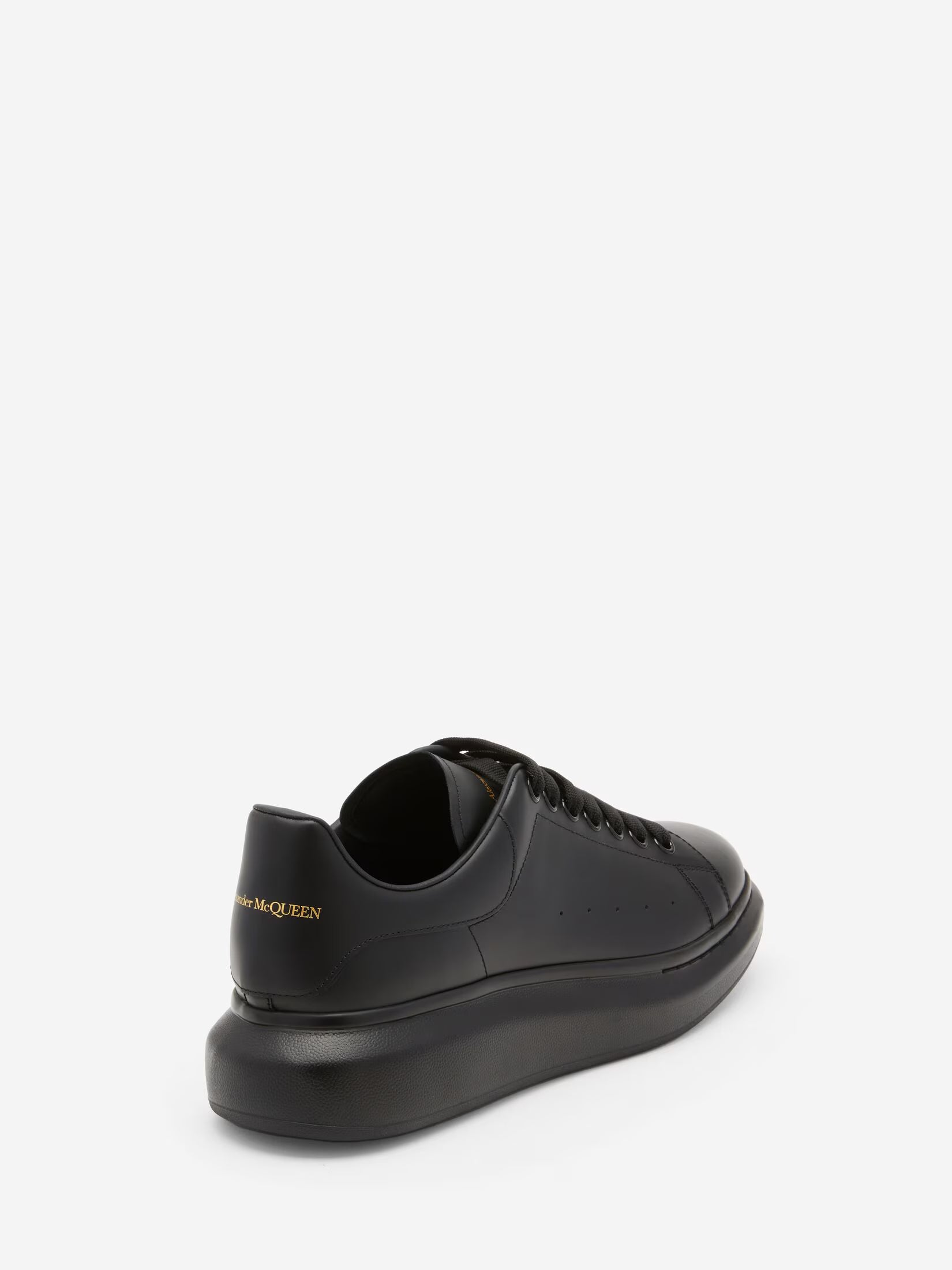 Alexander McQueen Oversized Sneaker in Black Leather