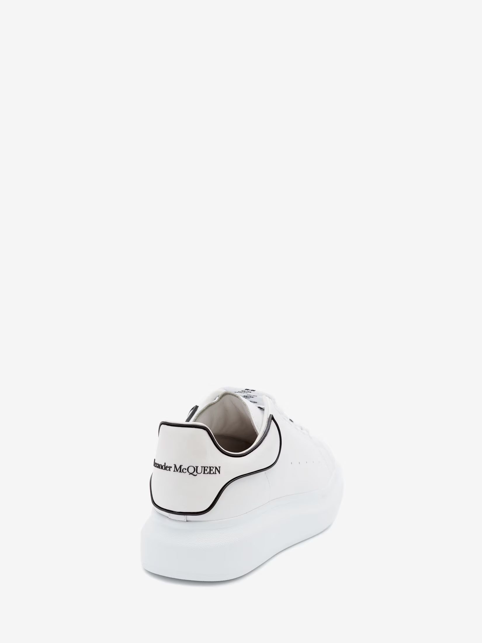 Alexander McQueen Oversized Sneaker in White Black Trim