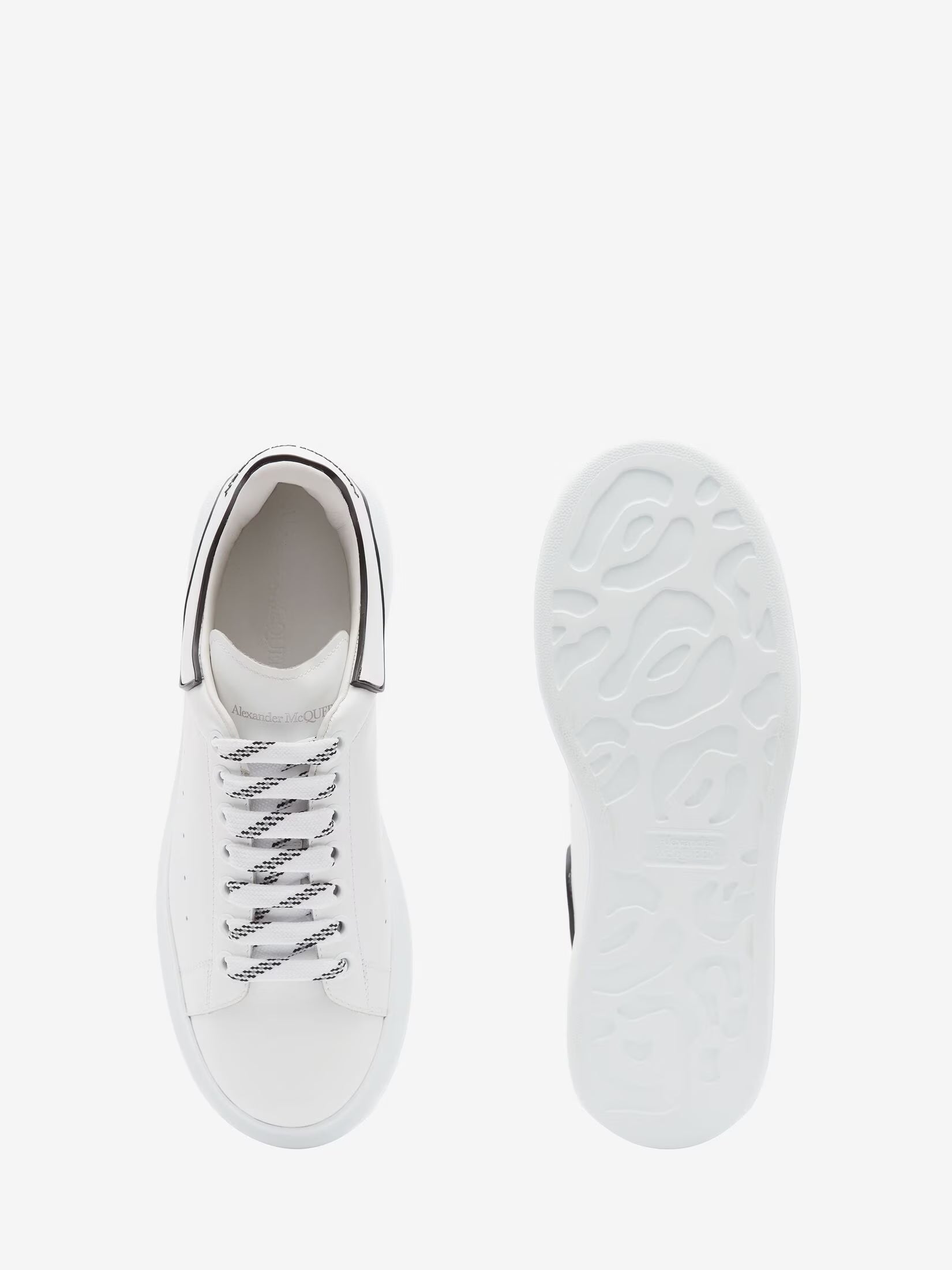 Alexander McQueen Oversized Sneaker in White Black Trim