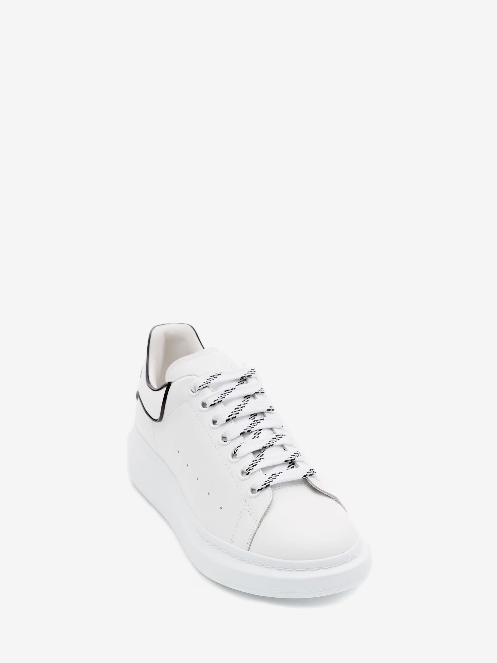 Alexander McQueen Oversized Sneaker in White Black Trim