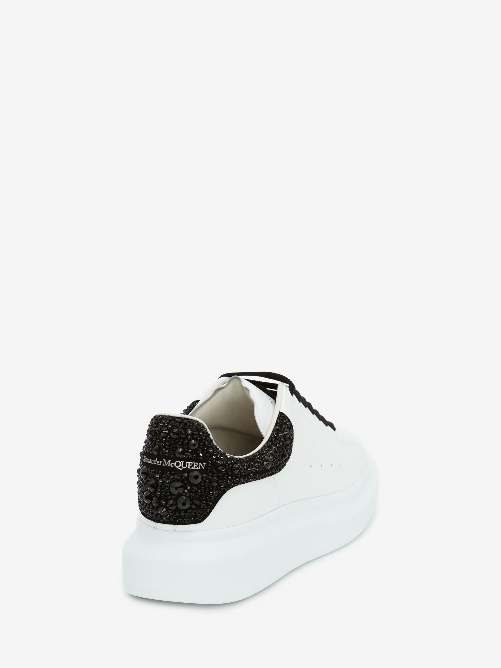 Alexander McQueen Oversized Sneaker in White Jet Black
