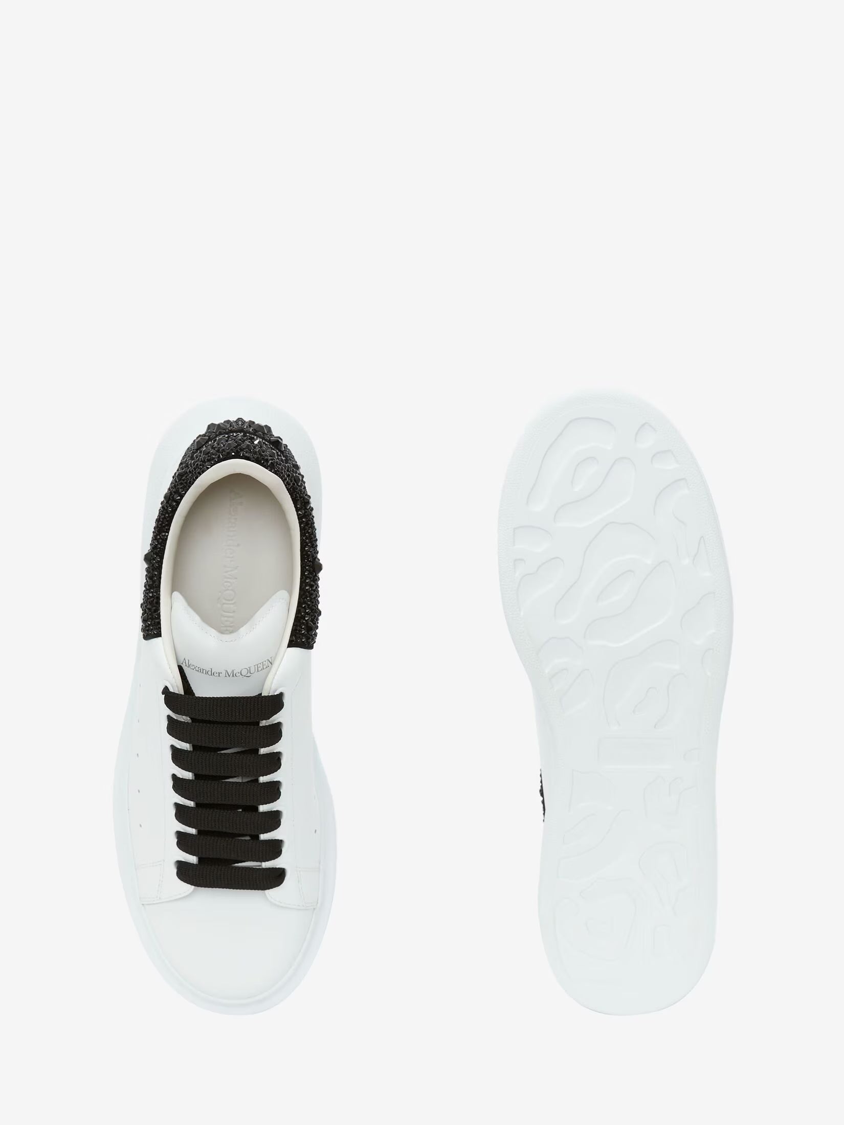 Alexander McQueen Oversized Sneaker in White Jet Black