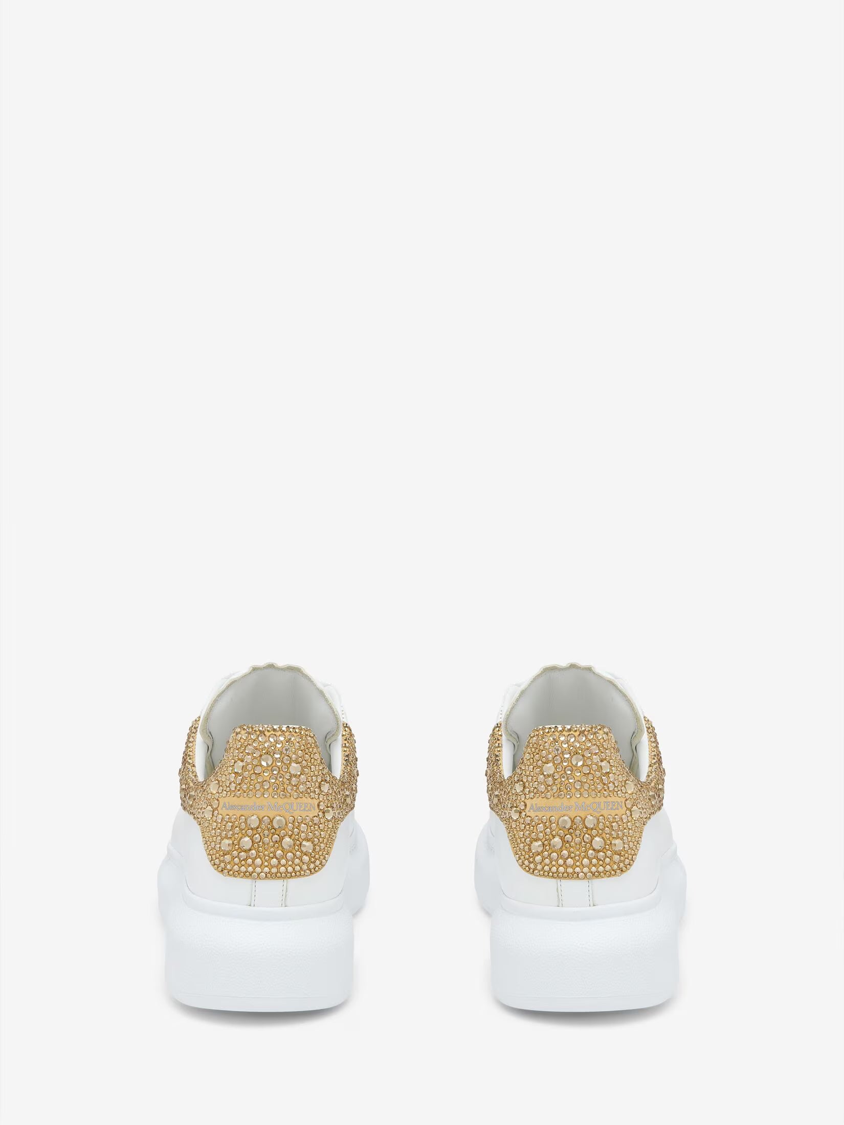 Alexander McQueen Oversized Sneaker in White Gold