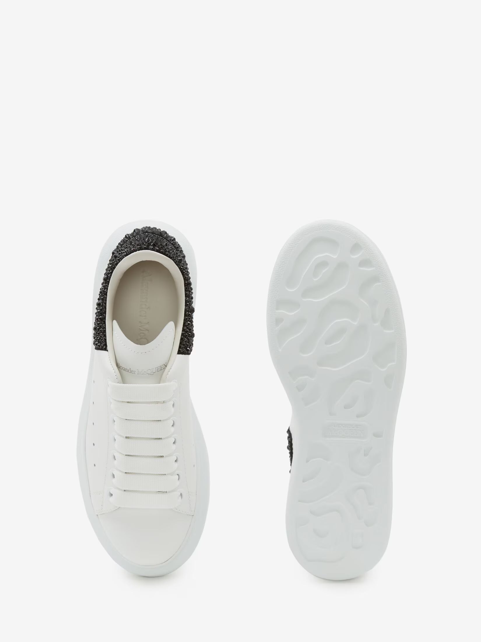 Alexander McQueen Oversized Sneaker in White & Jet Black