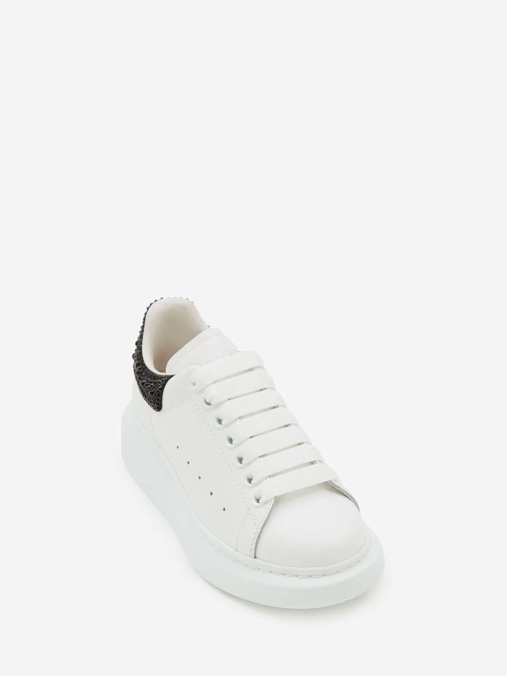Alexander McQueen Oversized Sneaker in White & Jet Black