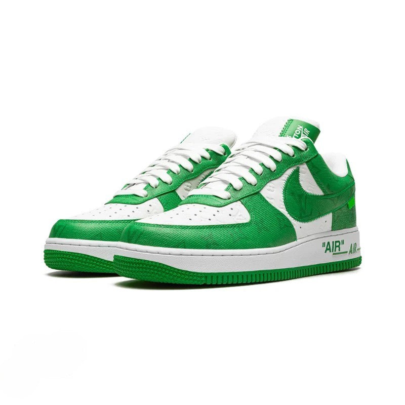 Air Force 1 Low Louis Vuitton Virgil Abloh White Green Collaboration