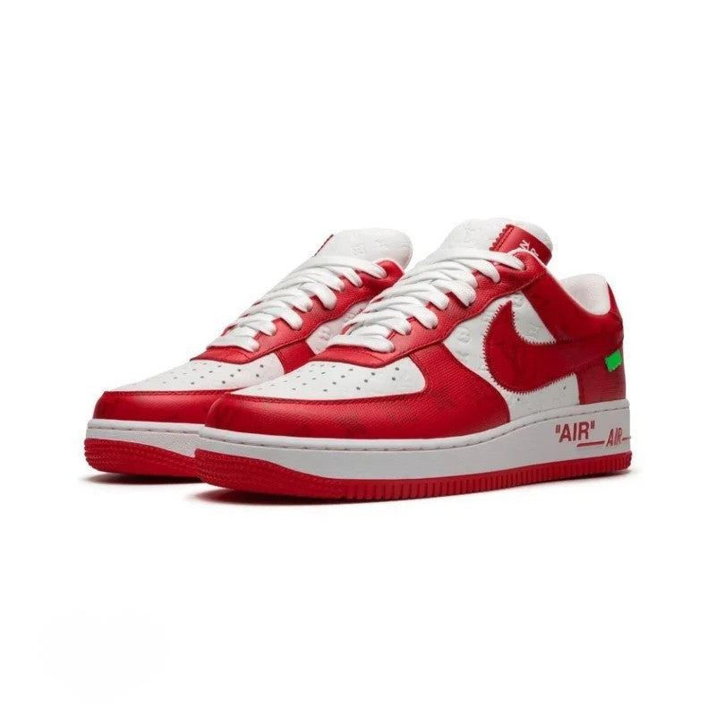 Air Force 1 Low Louis Vuitton Virgil Abloh White Red Collaboration
