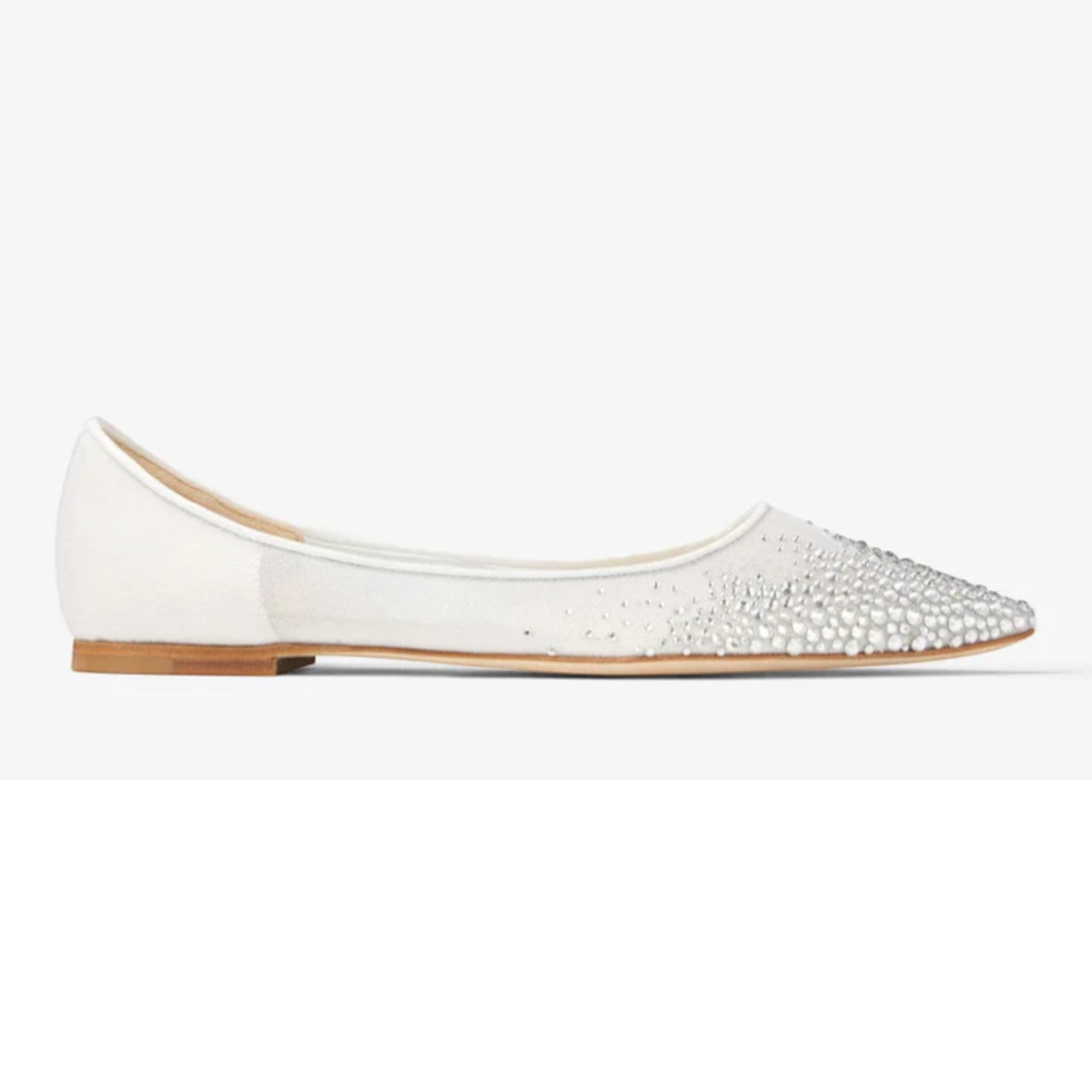 Love Flat White Dégradé Crystal Mesh