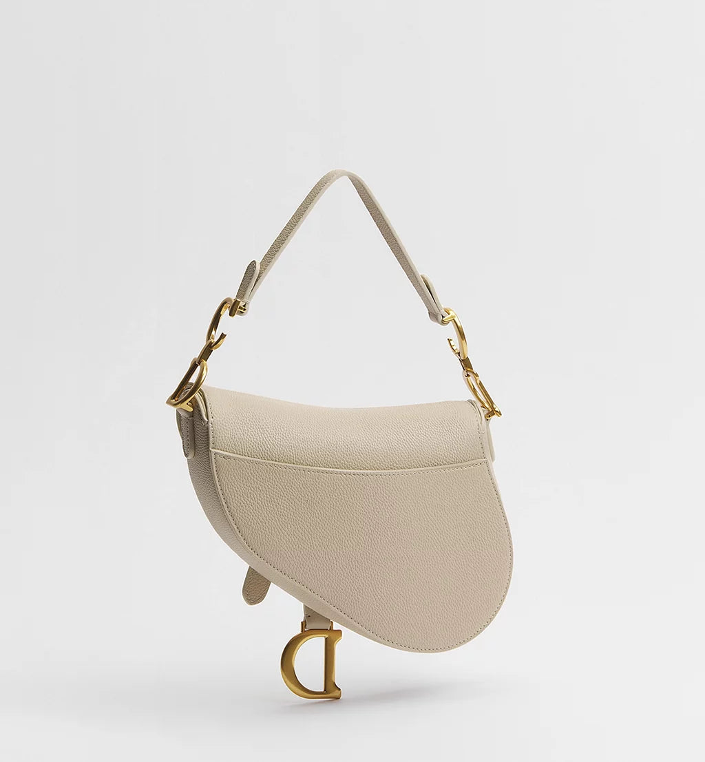 Dior Small Saddle Bag with Strap in Trench Grained Calfskin