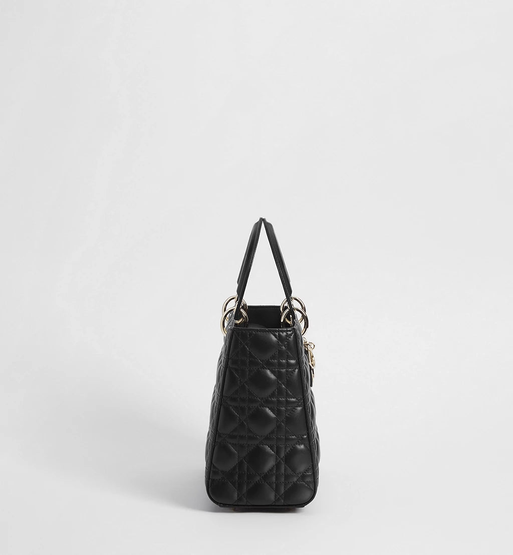 Dior Medium Lady Dior Bag in Black Cannage Lambskin