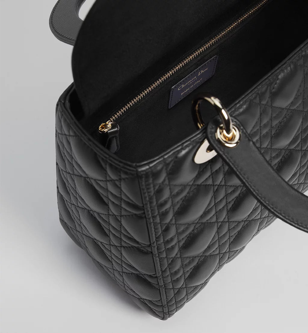 Dior Medium Lady Dior Bag in Black Cannage Lambskin