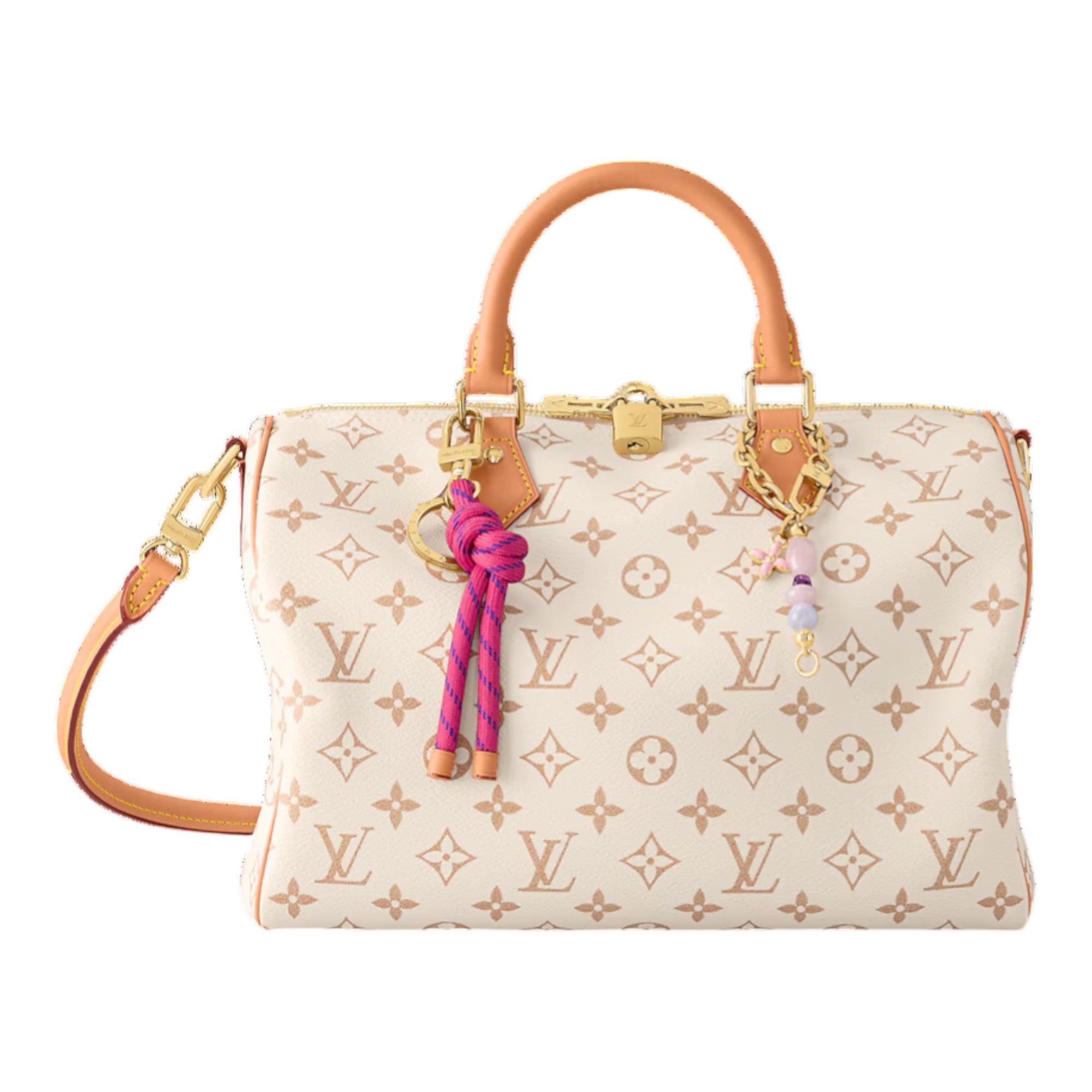 Speedy Soft 30 Lucky Monogram Dune Pink