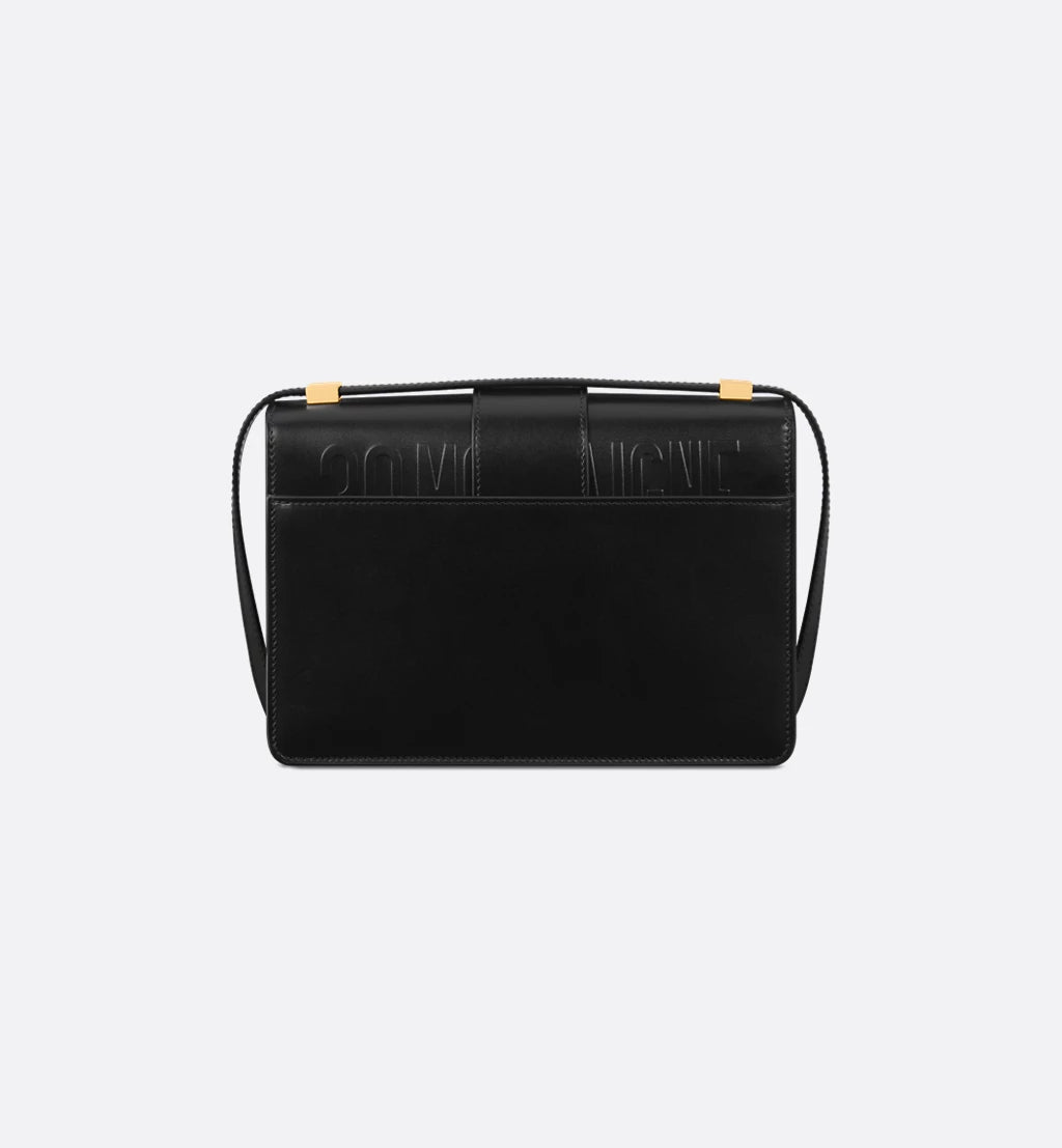 Dior 30 Montaigne Bag in Black Box Calfskin