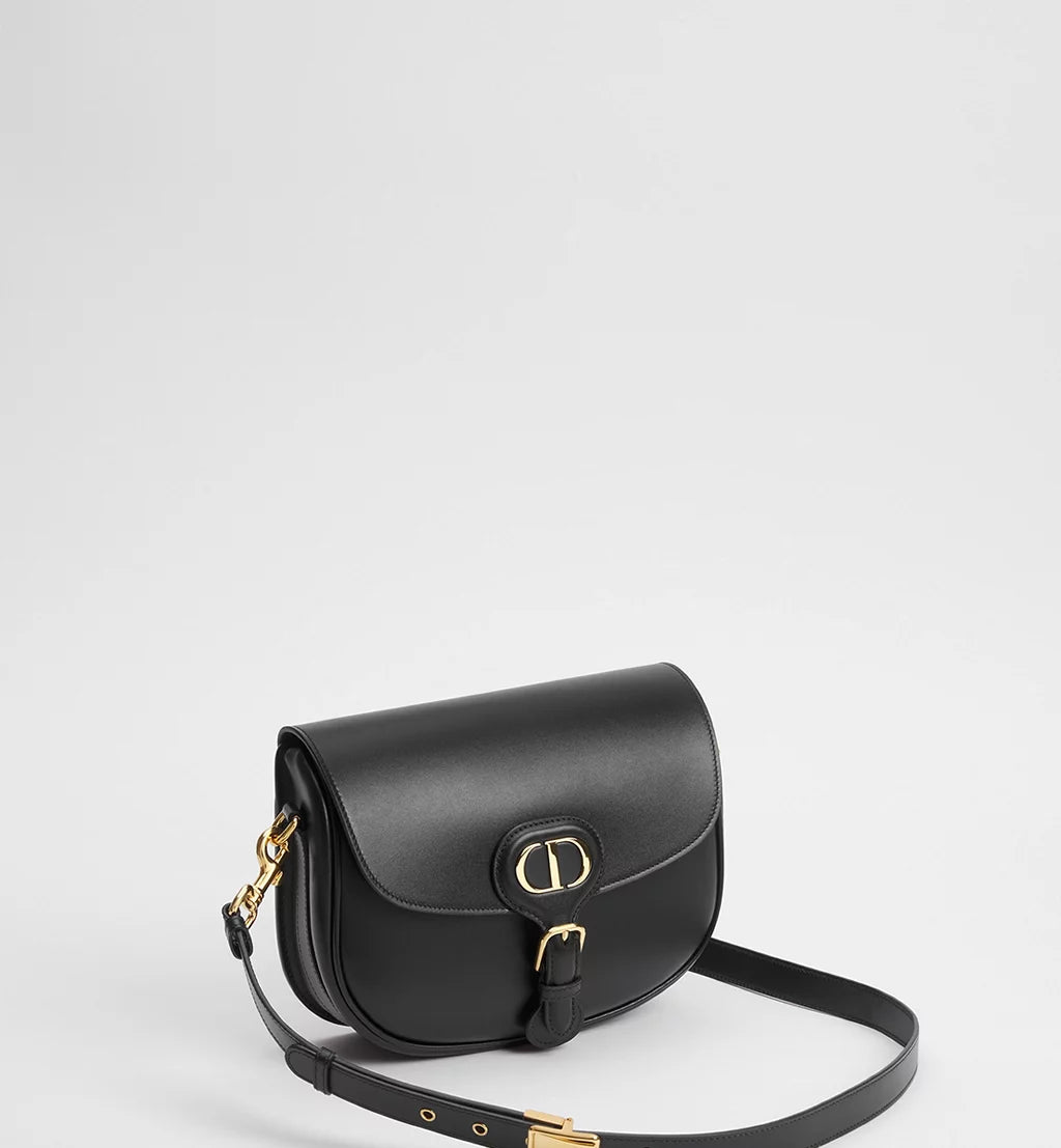 Dior Medium Dior Bobby Bag in Black Box Calfskin