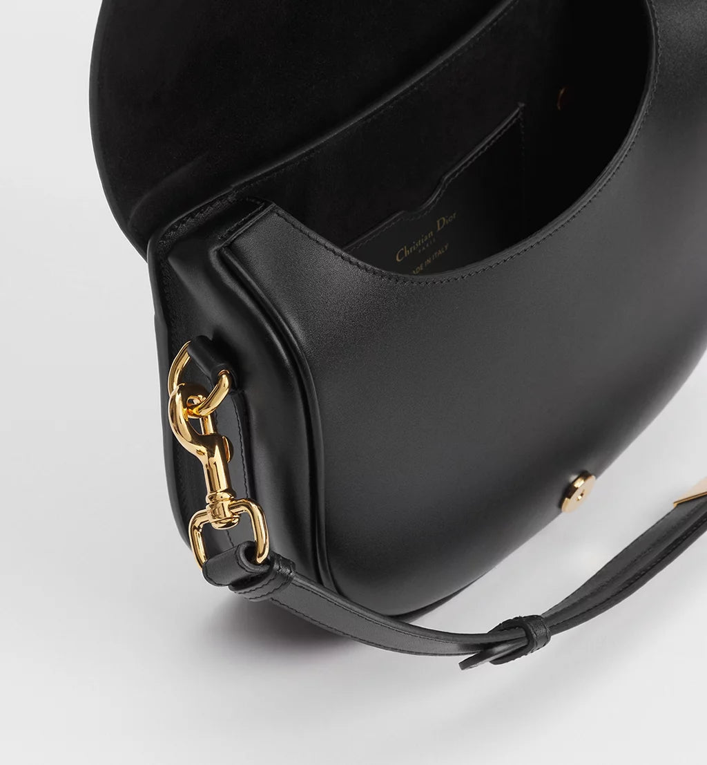 Dior Medium Dior Bobby Bag in Black Box Calfskin