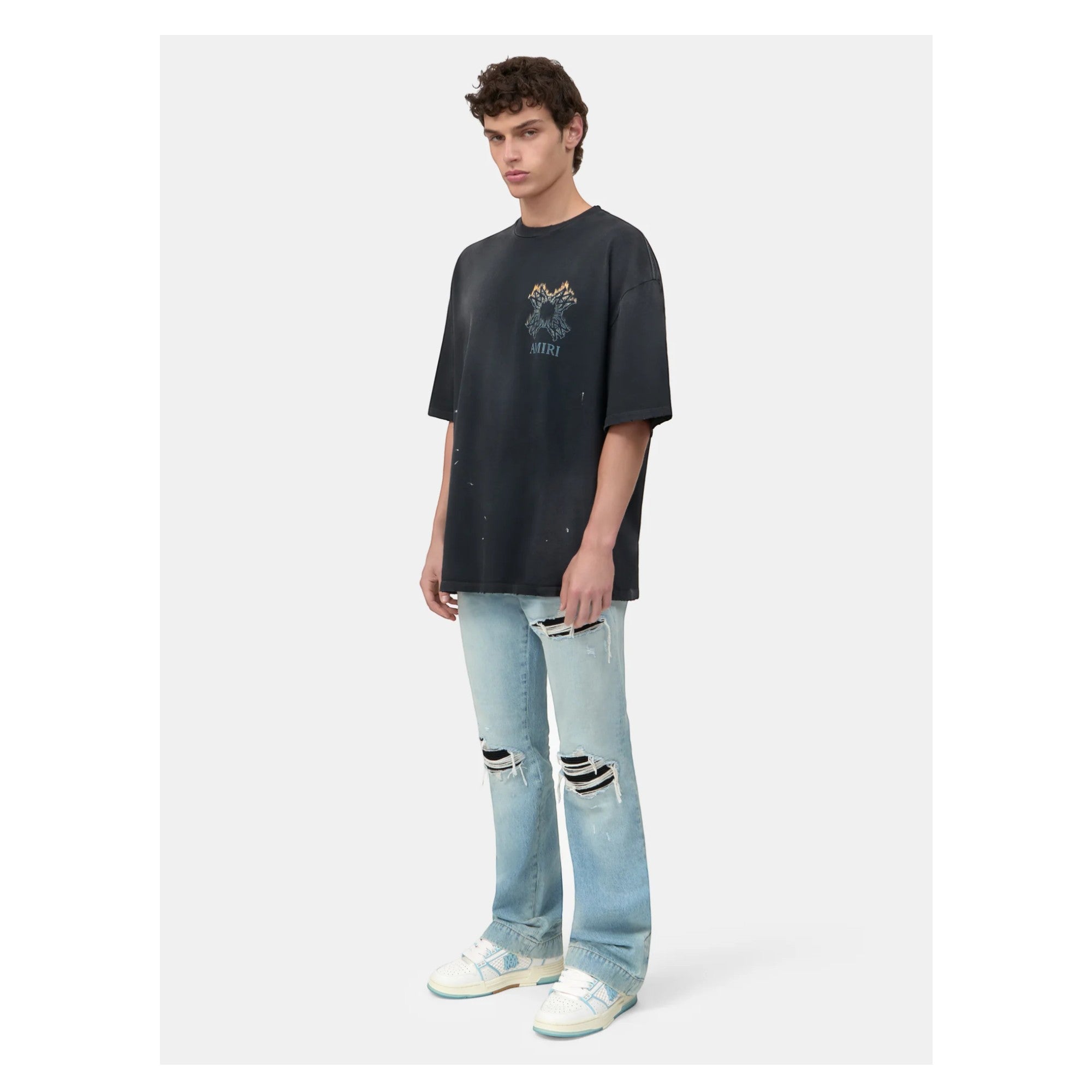 MA Quad Flames Oversized T-Shirt Black