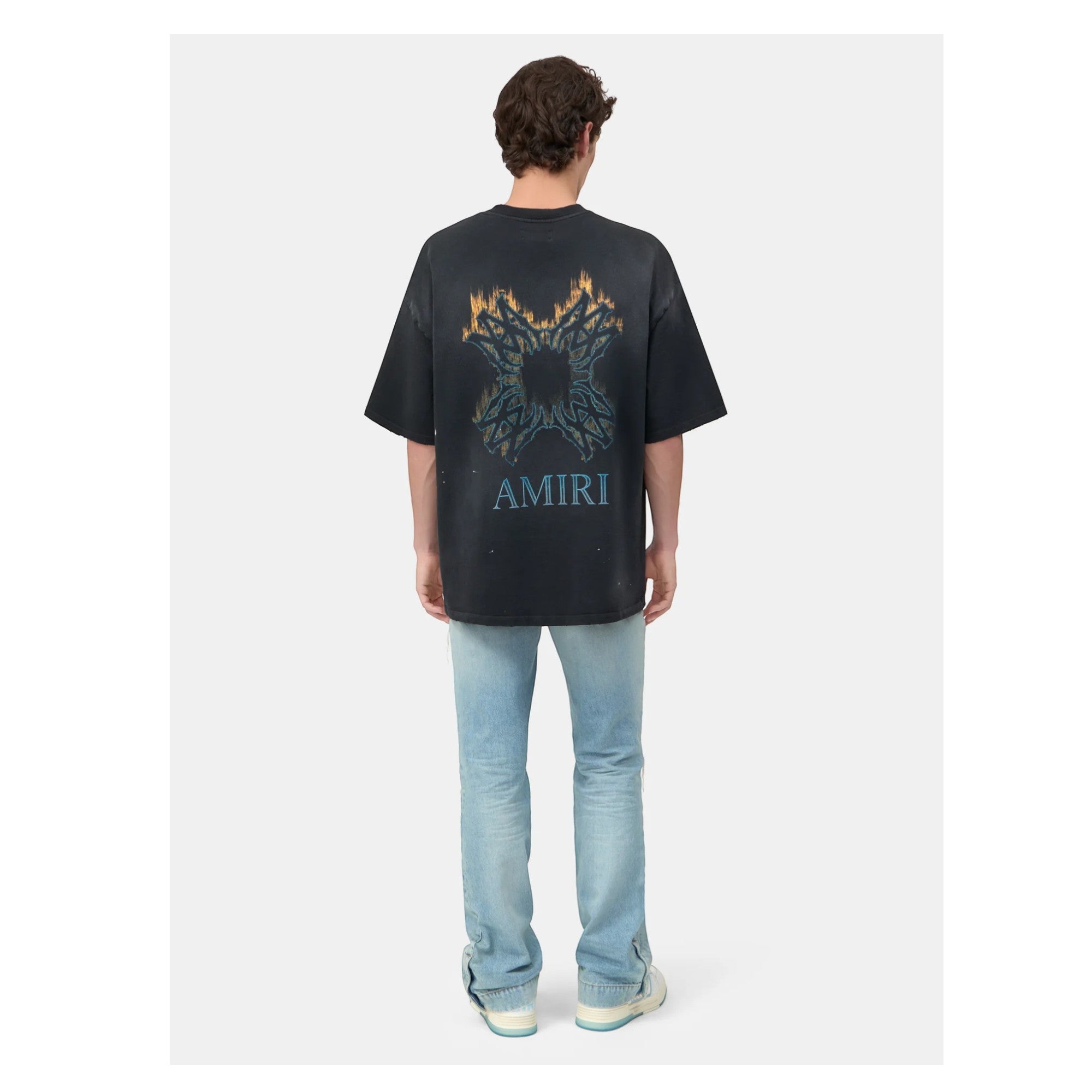 MA Quad Flames Oversized T-Shirt Black