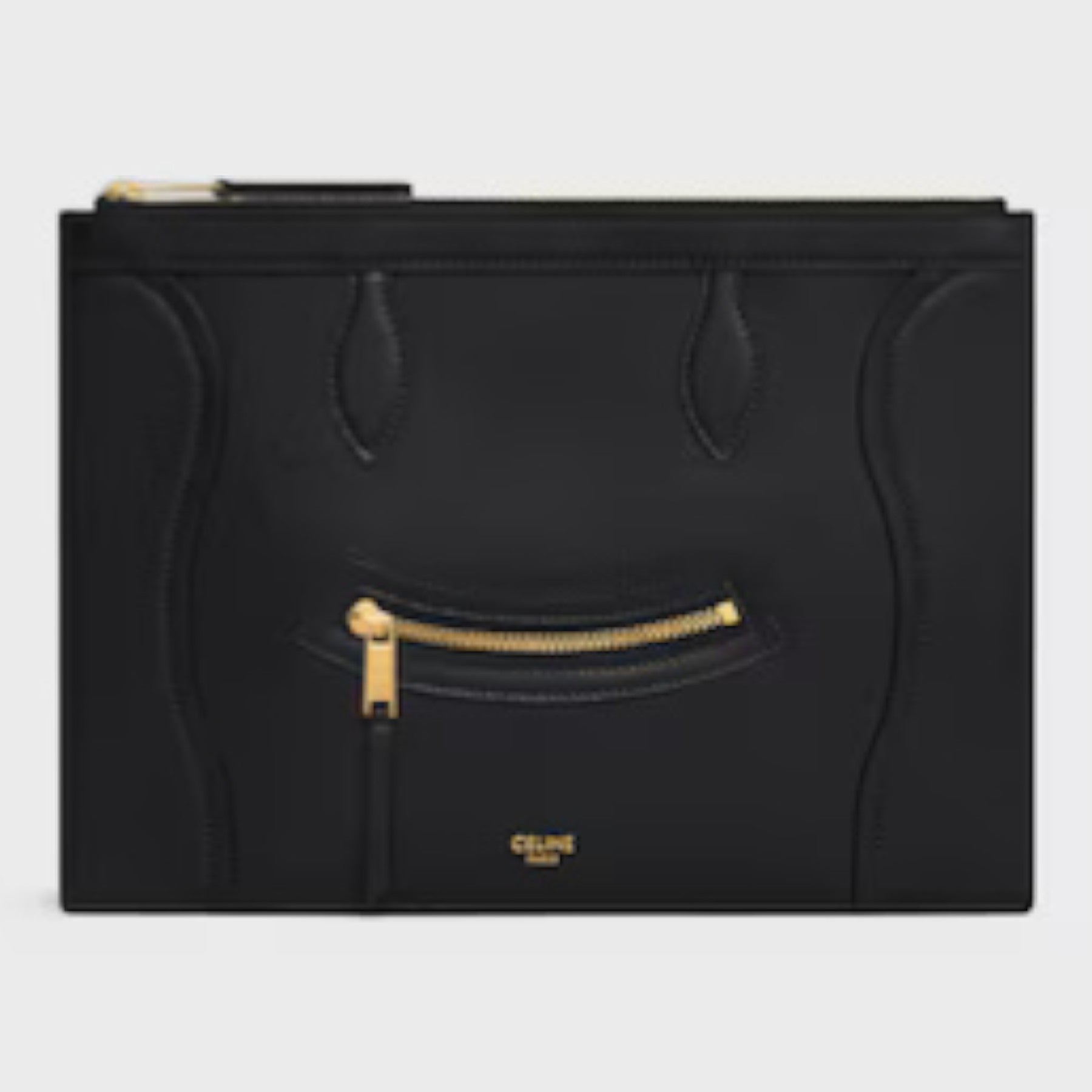 Medium Pouch Glossy Calfskin