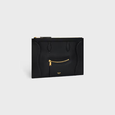 Medium Pouch Glossy Calfskin