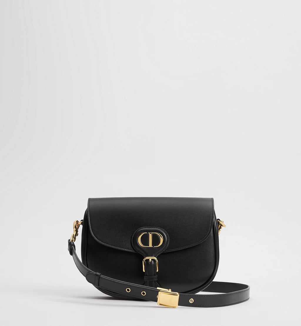 Dior Medium Dior Bobby Bag in Black Box Calfskin