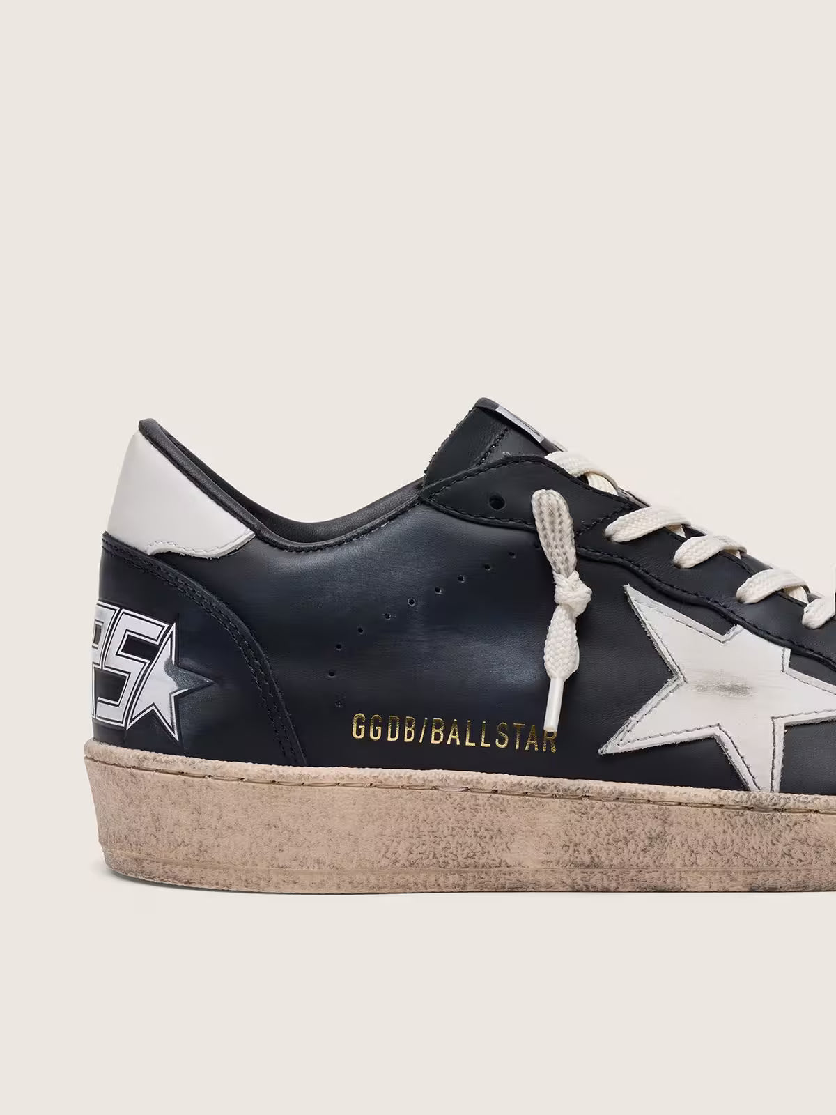 Ball Star Sneakers Black Leather