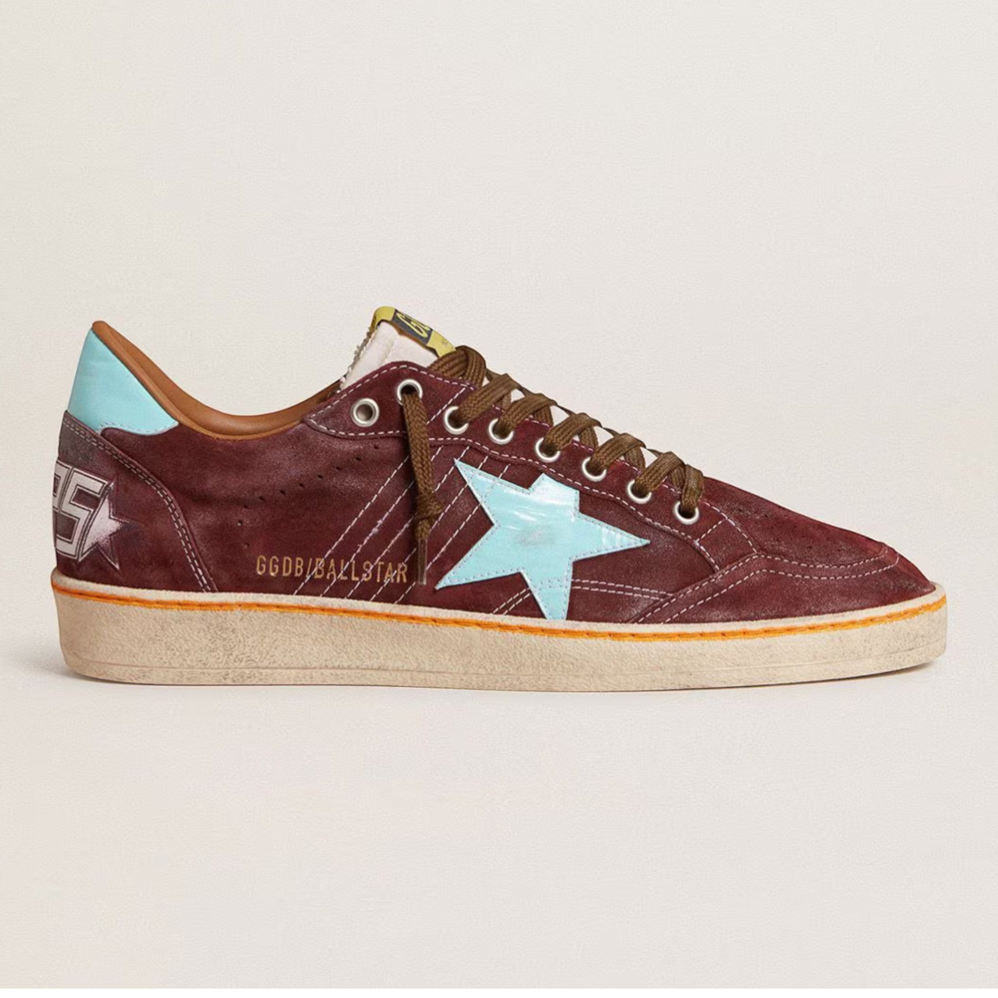 Ball Star Sneakers Dark Red / Light Blue
