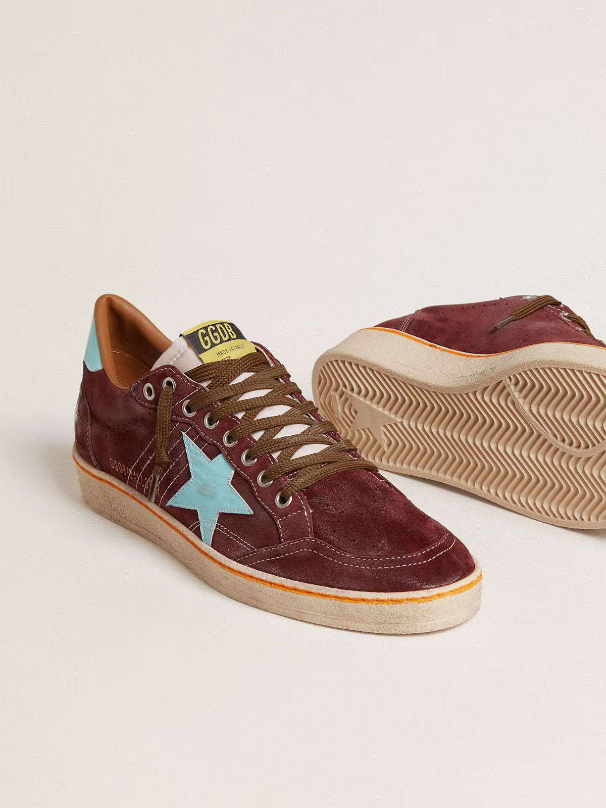 Ball Star Sneakers Dark Red / Light Blue