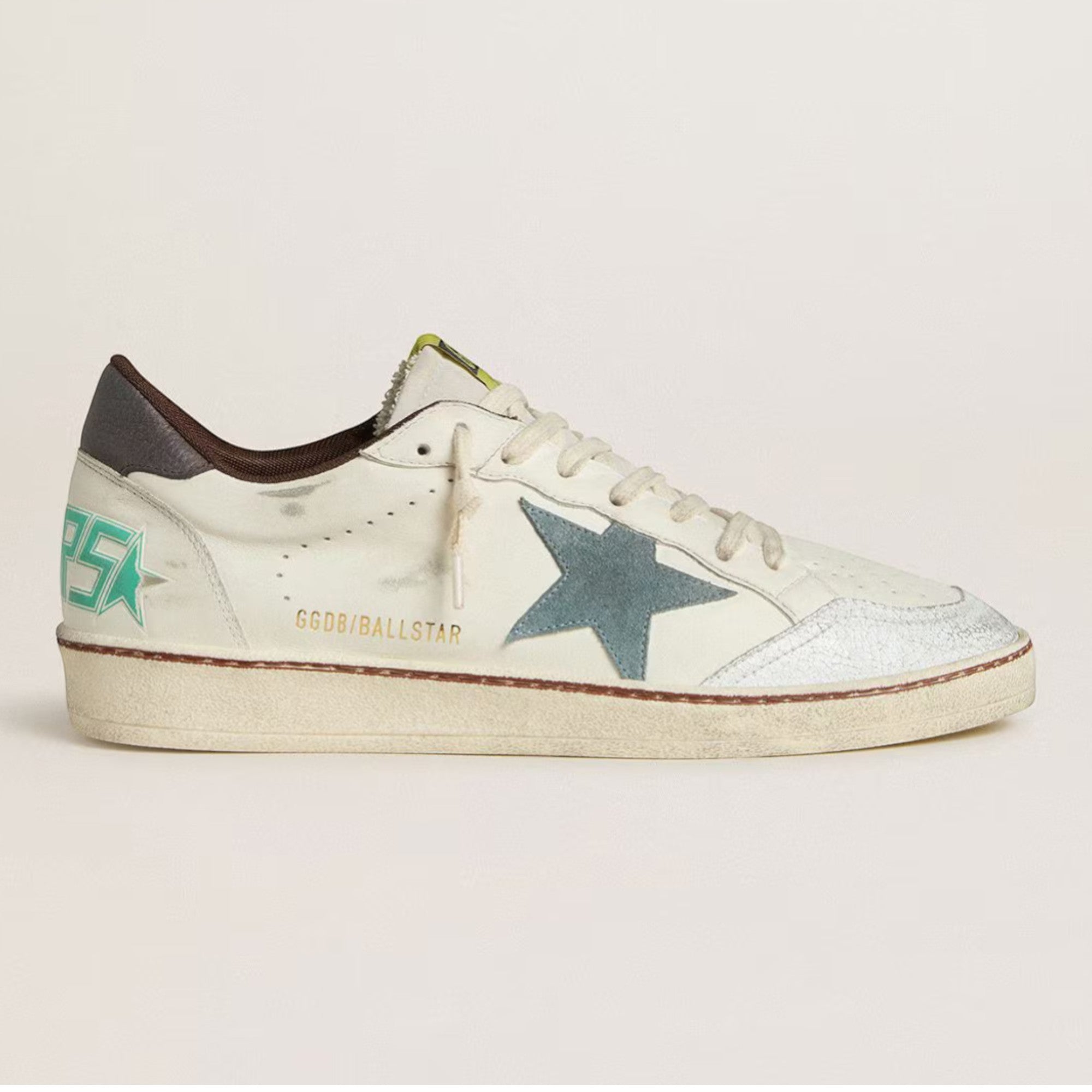 Ball Star Sneakers White / Light Blue / Brown