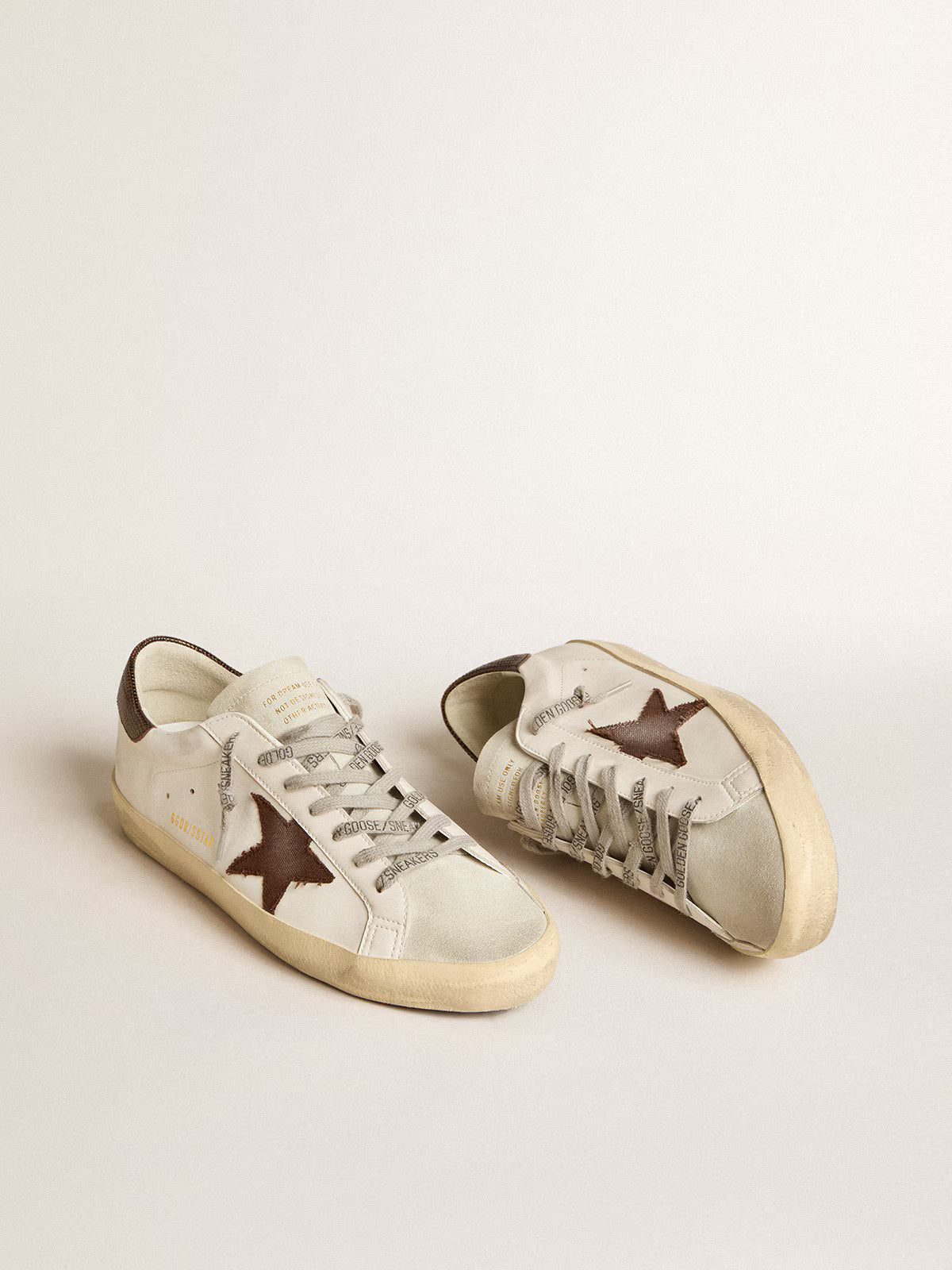 Bio-Based Super-Star Sneakers White / Brown