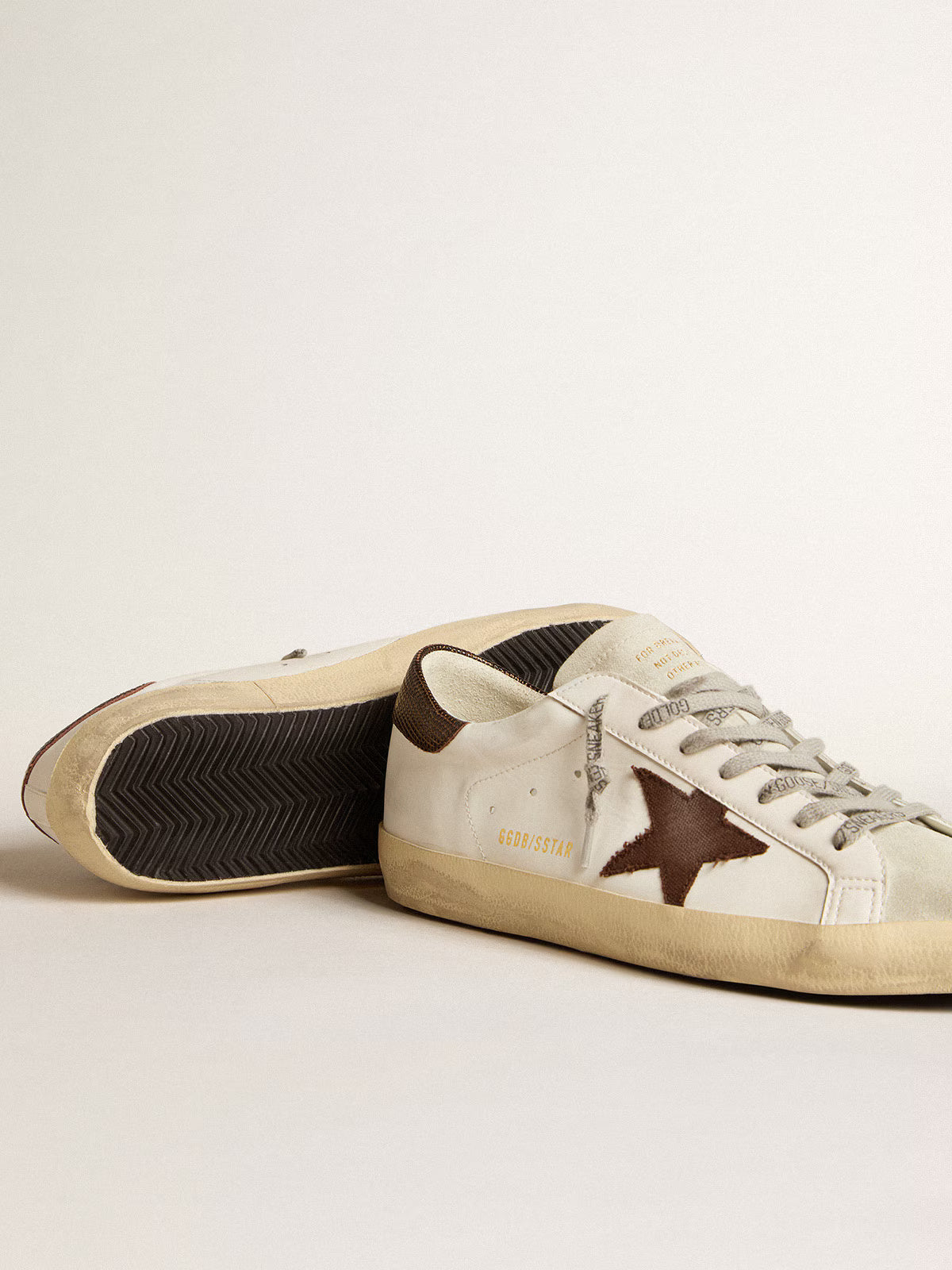 Bio-Based Super-Star Sneakers White / Brown