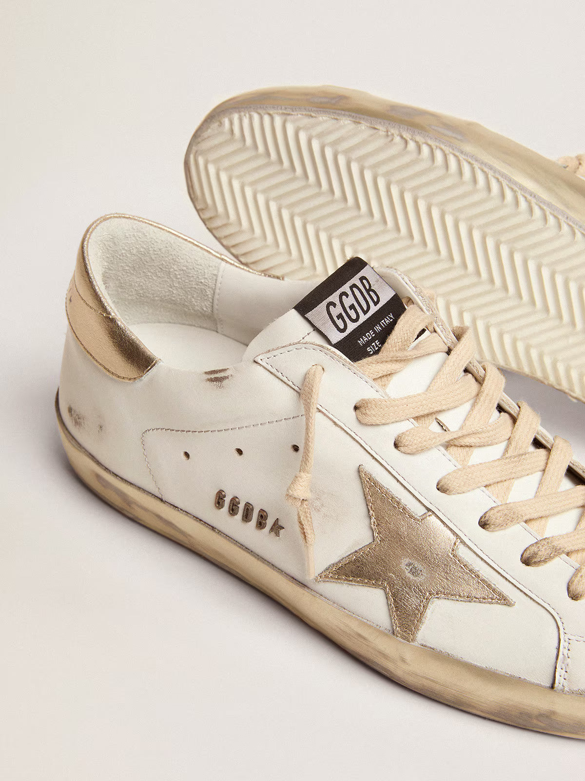 Super-Star Sneakers White / Gold