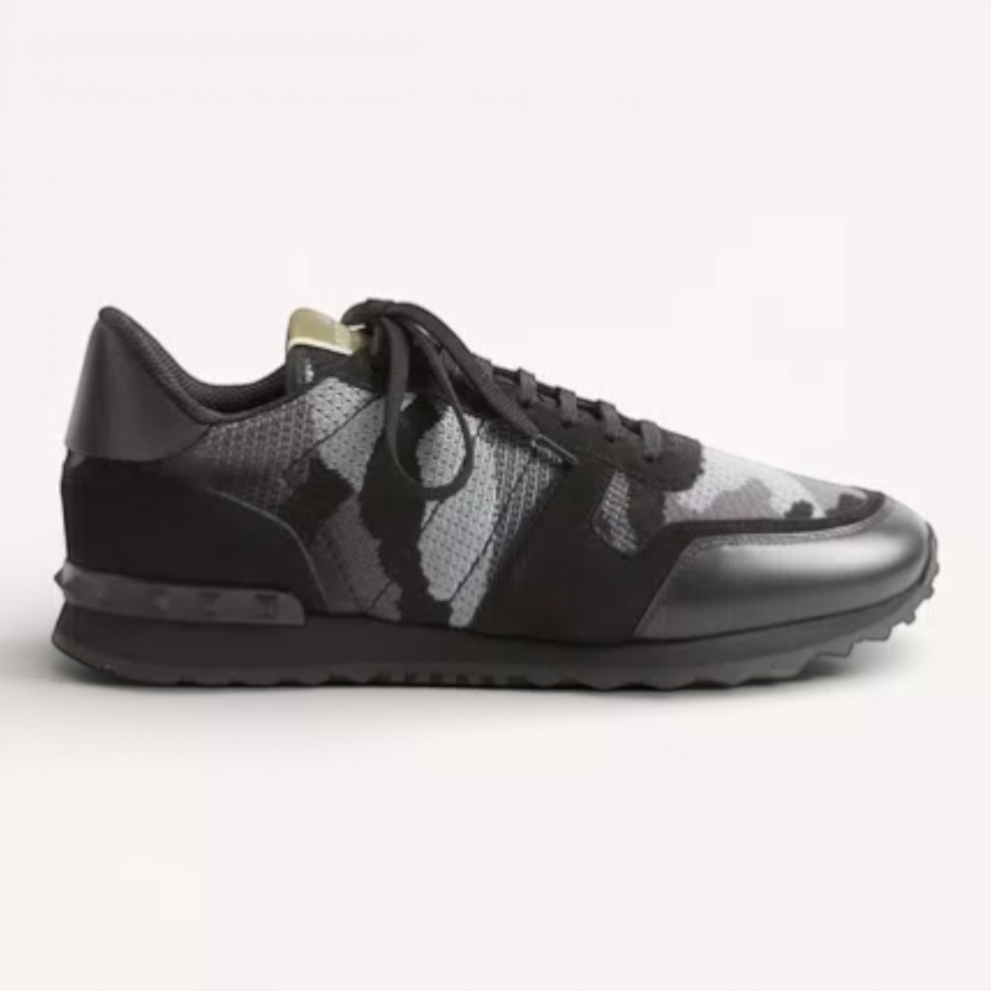 Valentino Rockrunner Camouflage Noir Metallic Sneaker