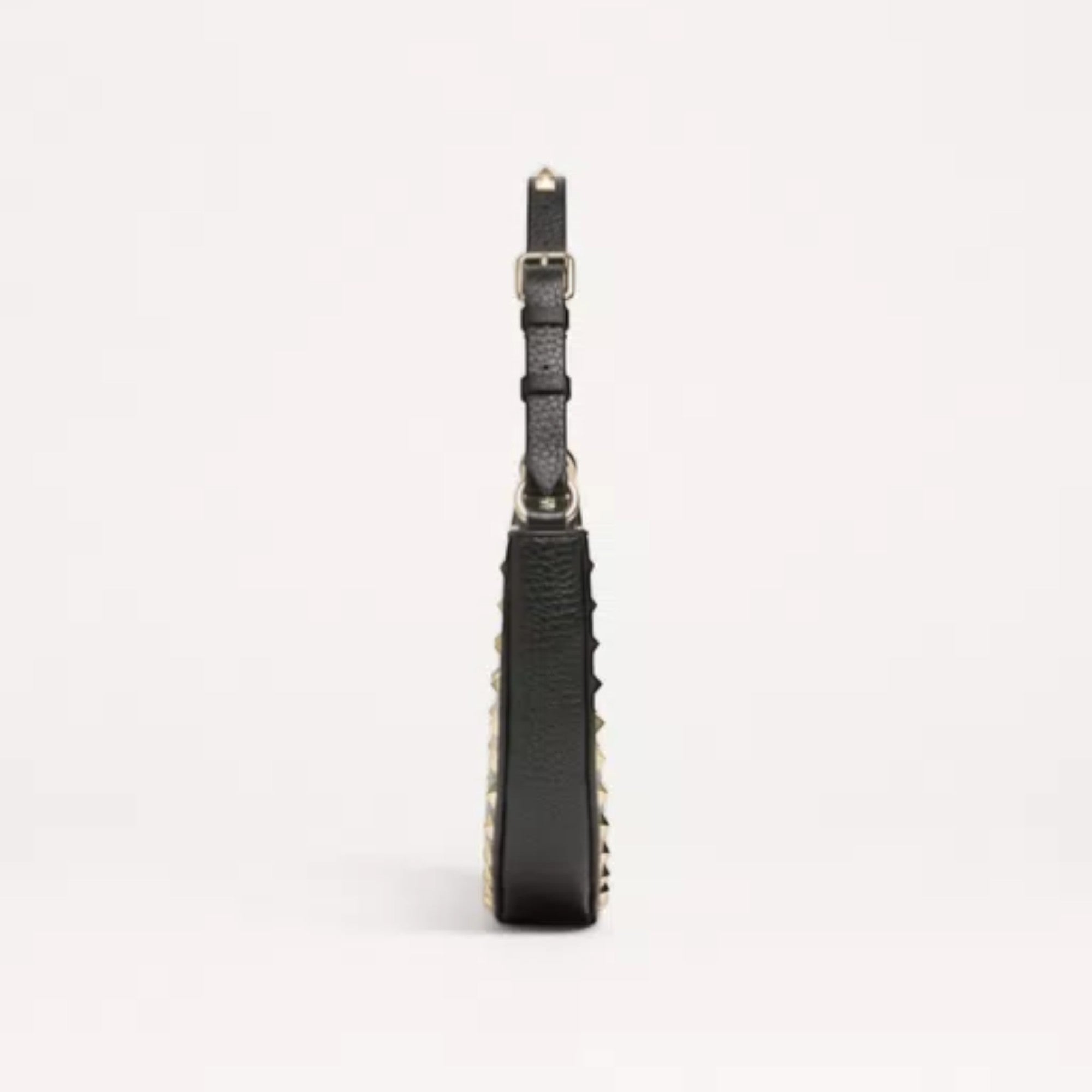 Rockstud Mini Hobo Bag Black