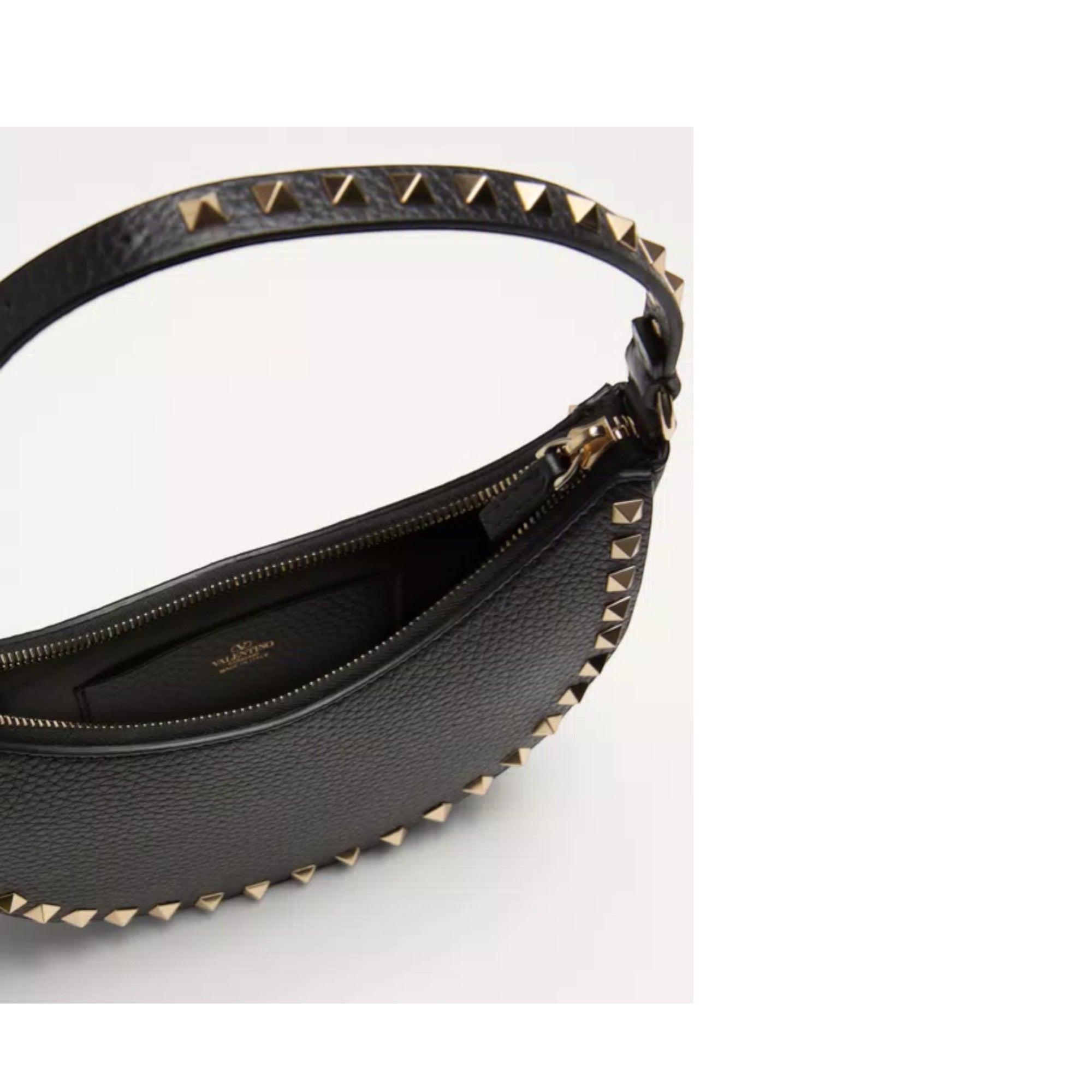 Rockstud Mini Hobo Bag Black