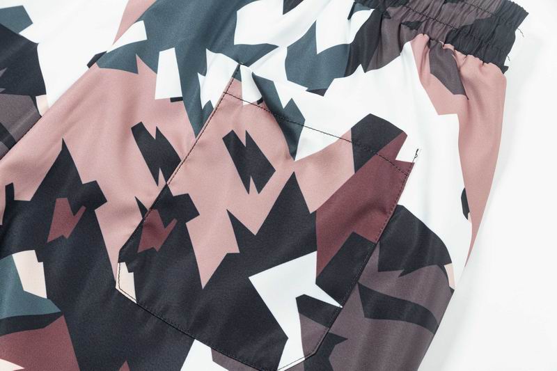 Geometric Camouflage Swim Shorts