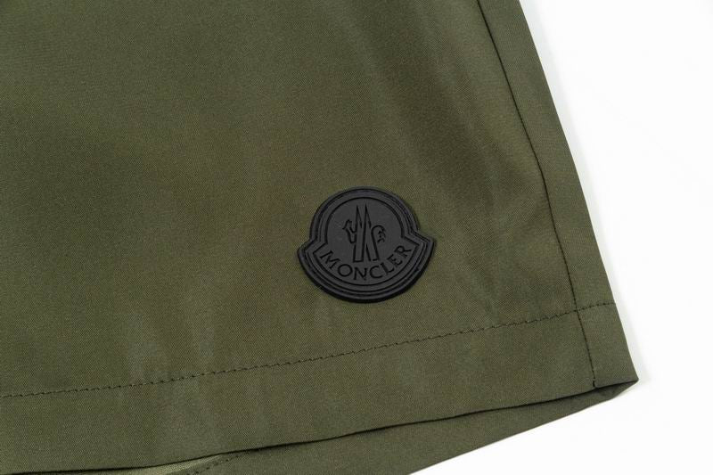 Logo Patch Swim Shorts Olive