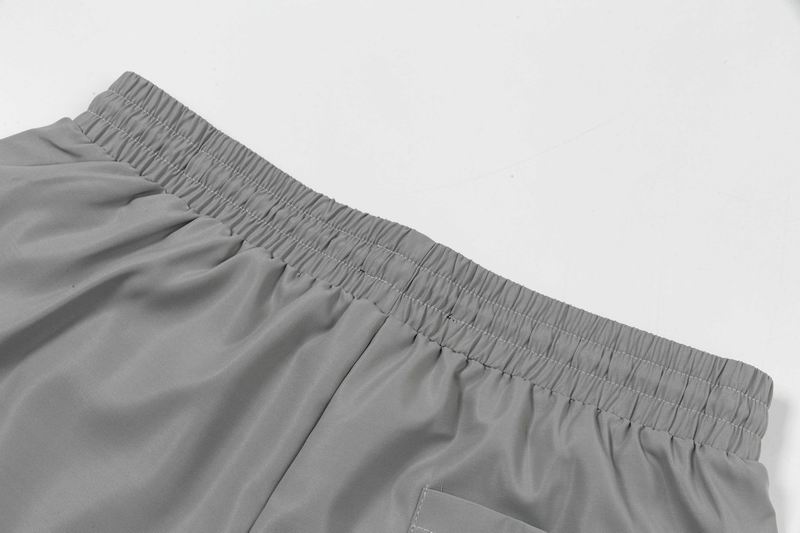 Logo Patch Swim Shorts Light Grey