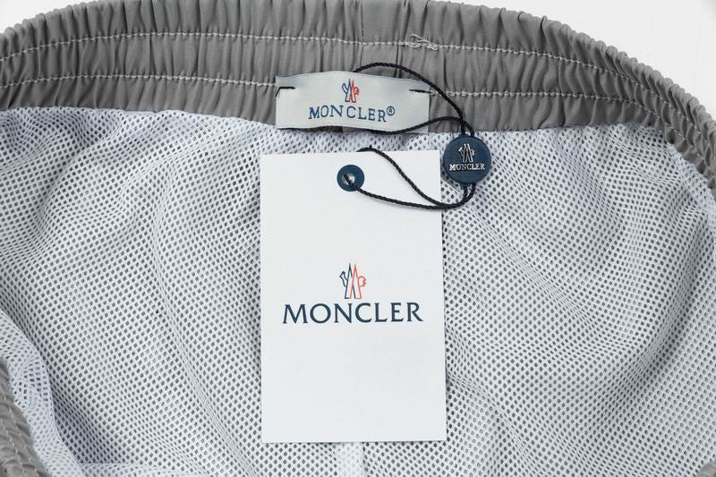 Logo Patch Swim Shorts Light Grey