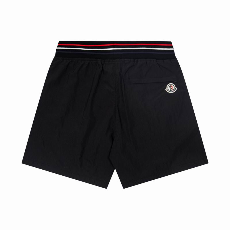 Embroidered Genius Collaboration Swim Shorts Black White