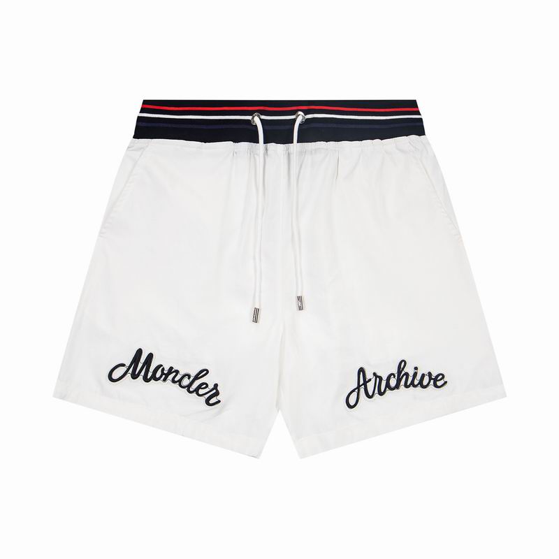 Embroidered Genius Collaboration Swim Shorts Black White