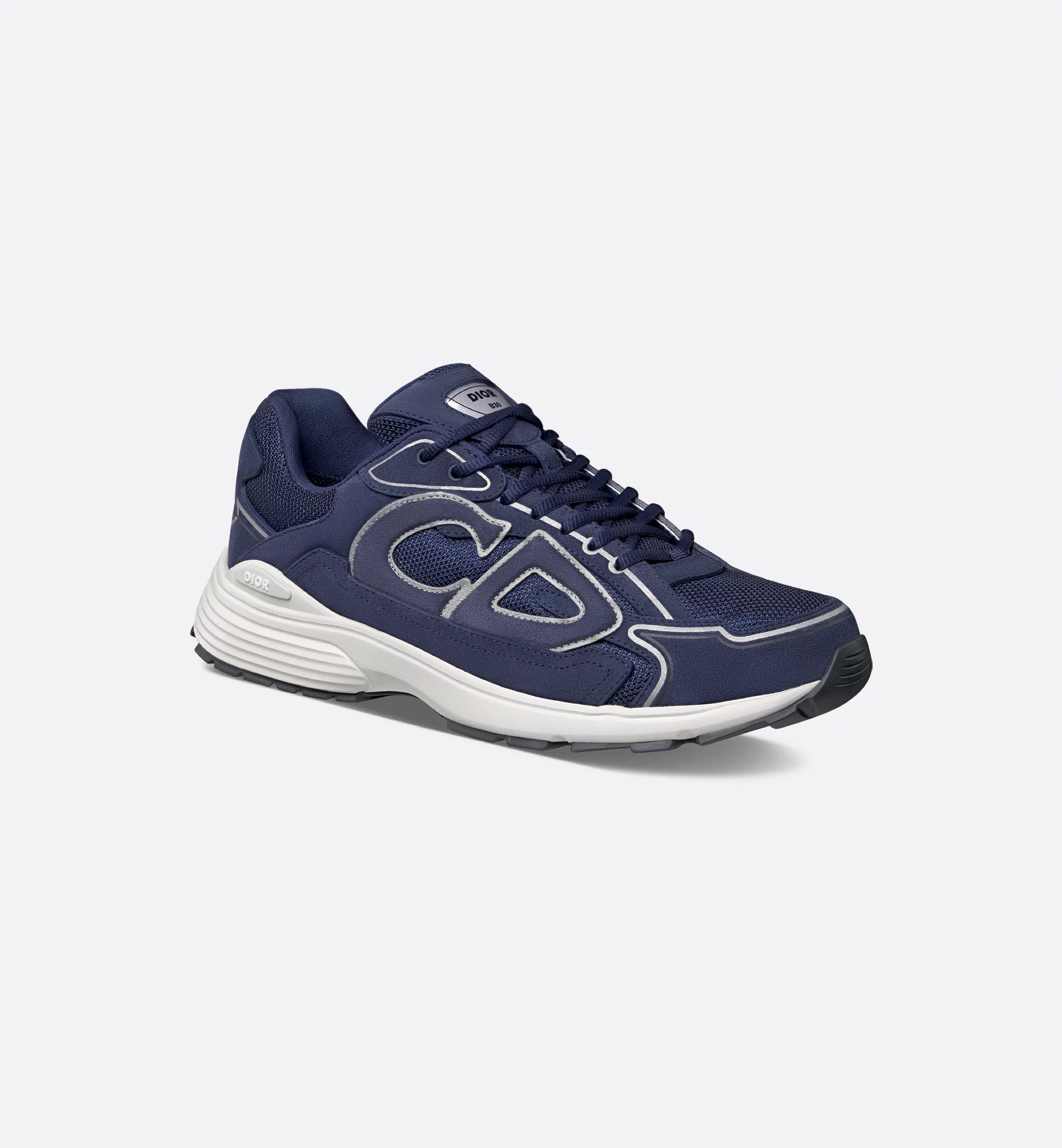 Dior B30 Countdown Sneakers Navy Blue Suede