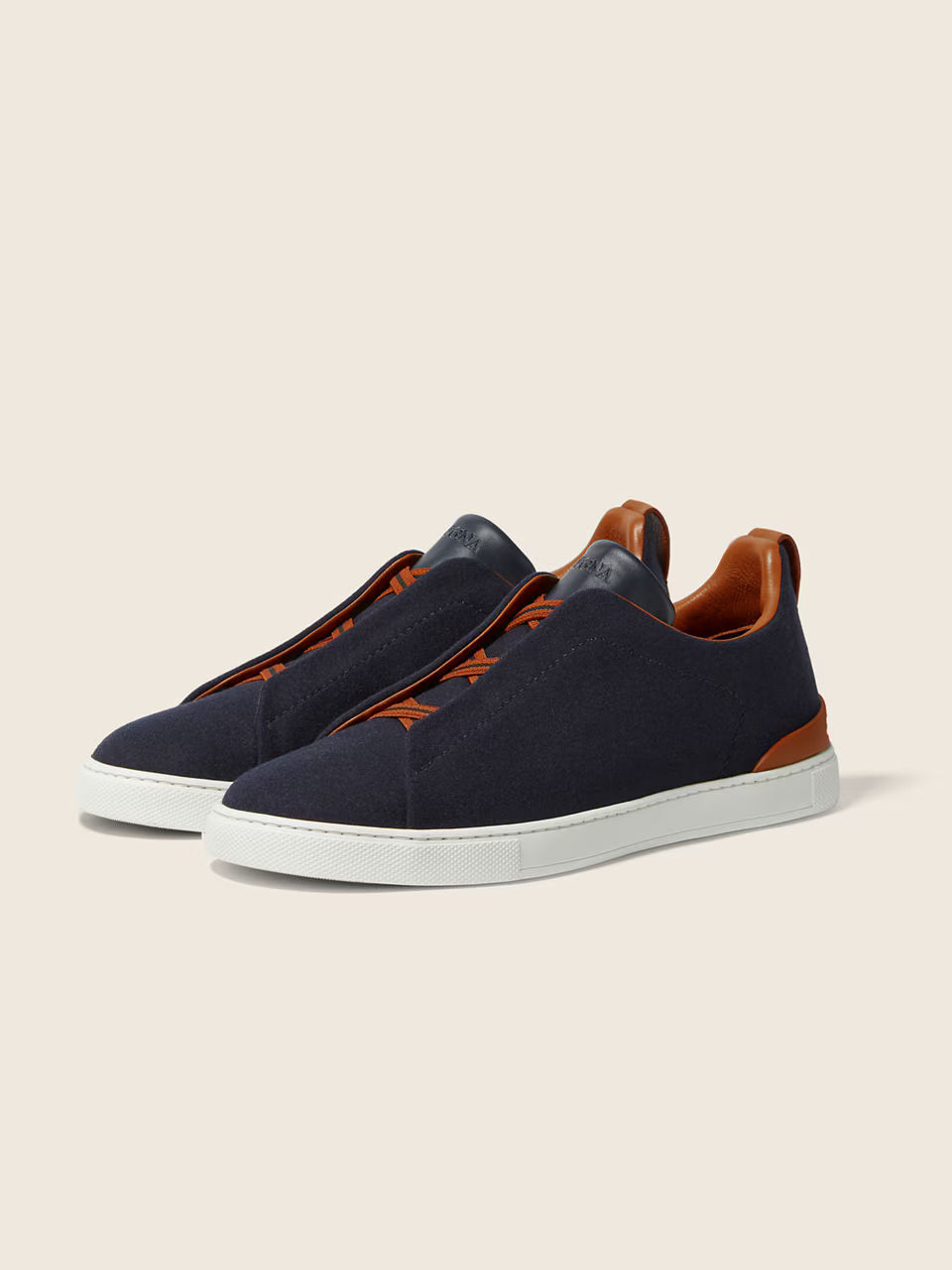 Zegna Navy Blue #UseTheExisting™ Wool Triple Stitch™ Sneakers