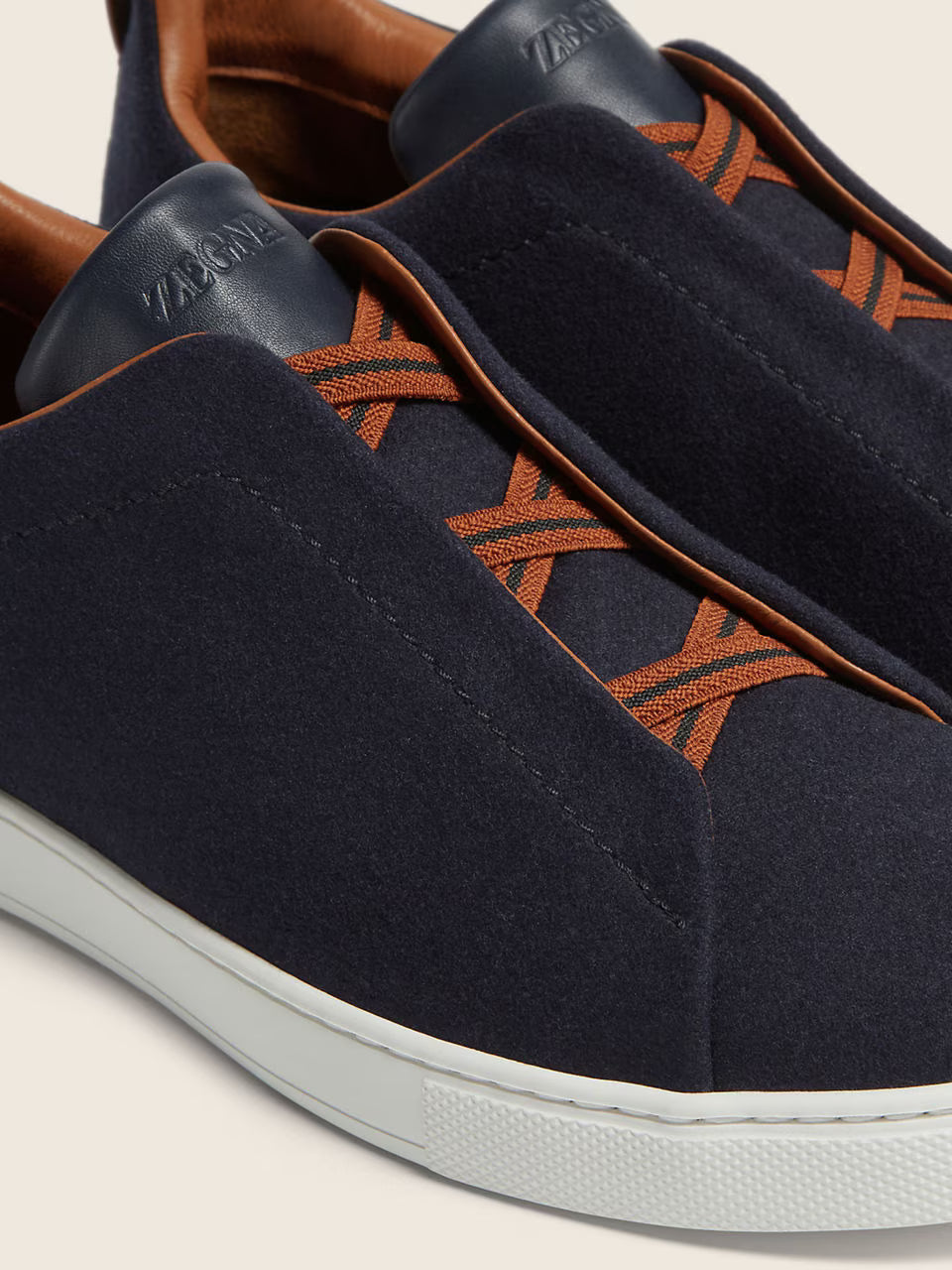 Zegna Navy Blue #UseTheExisting™ Wool Triple Stitch™ Sneakers