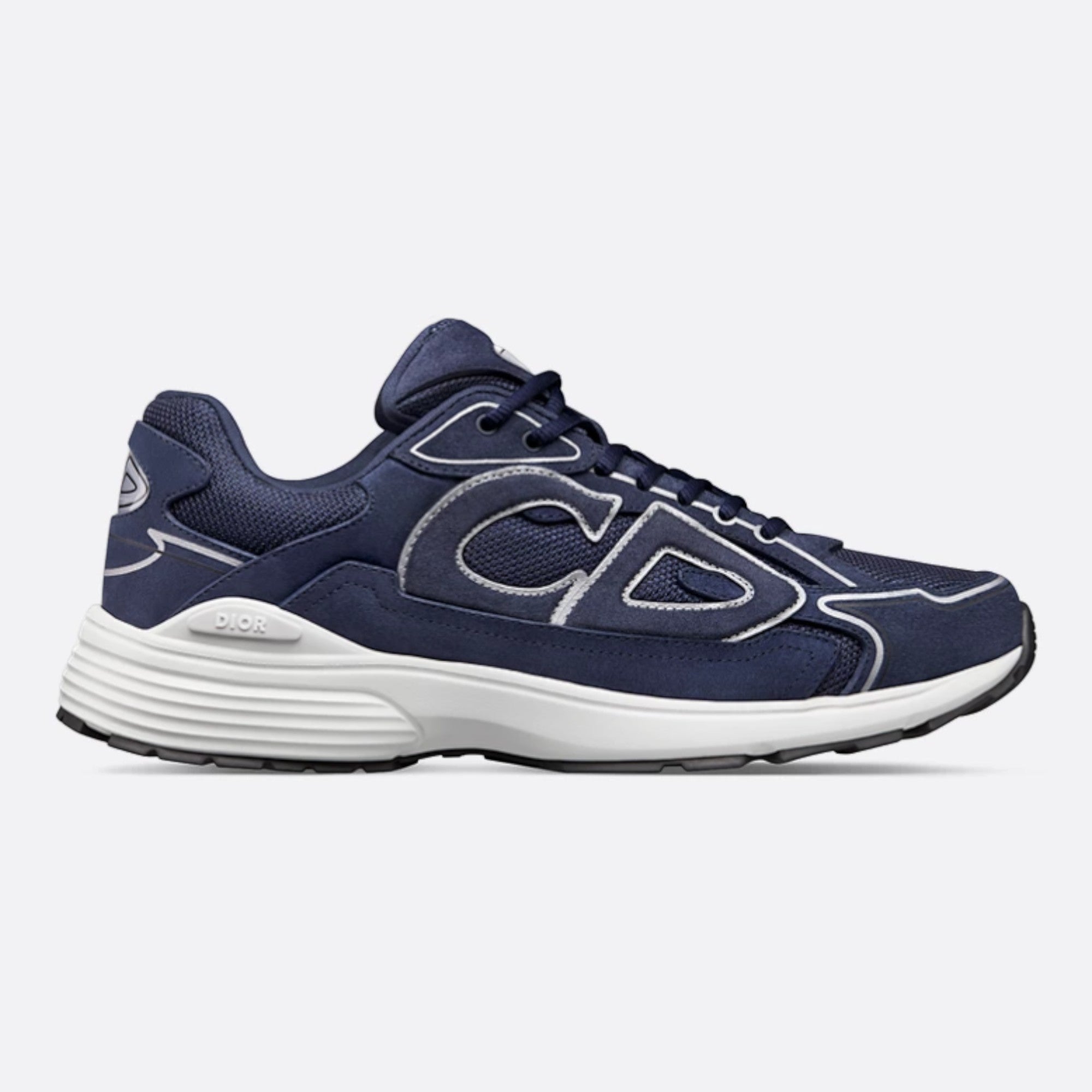 Dior B30 Countdown Sneakers Navy Blue Suede