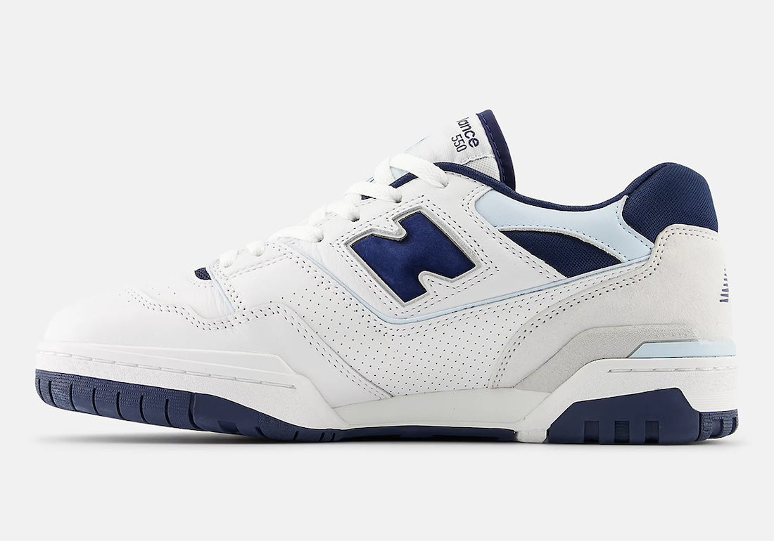 New Balance 550 White / Navy / Quarry Blue