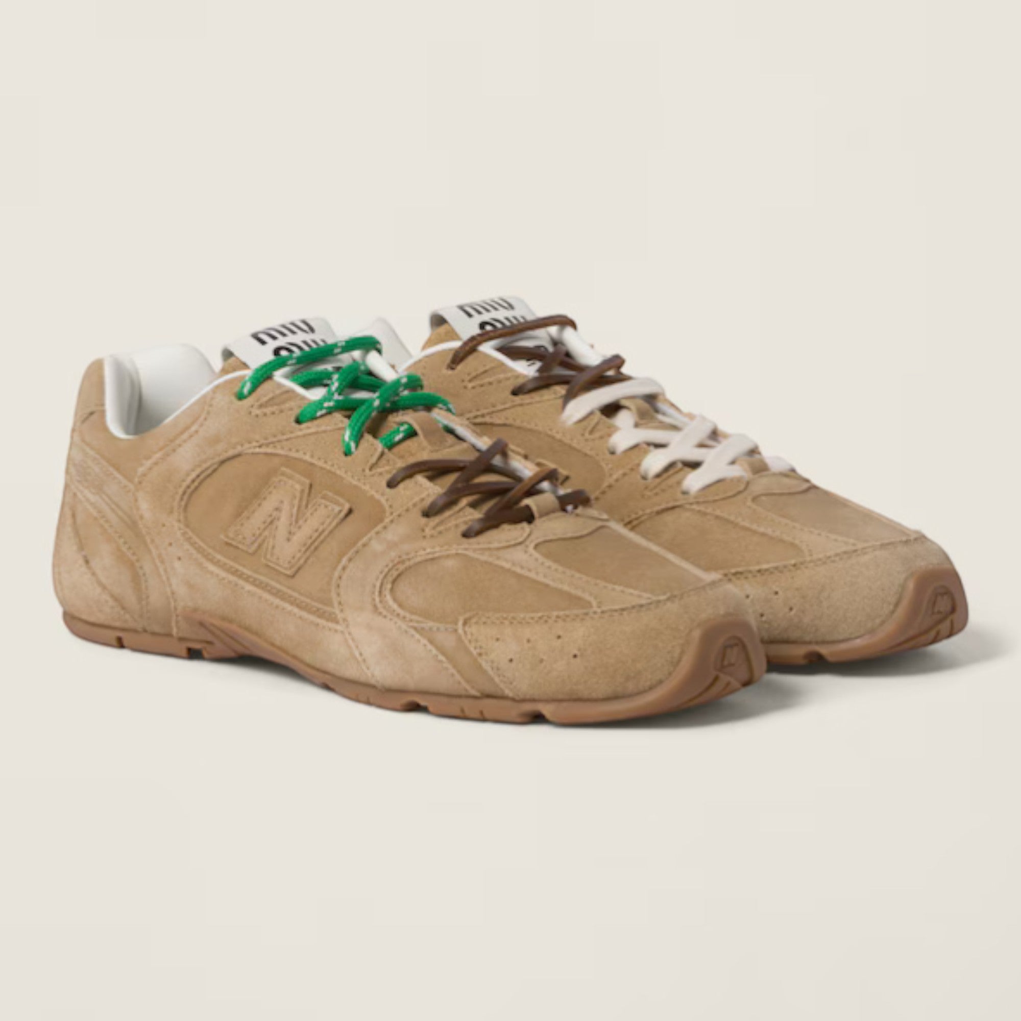 530 SL Suede Sneakers Ecru