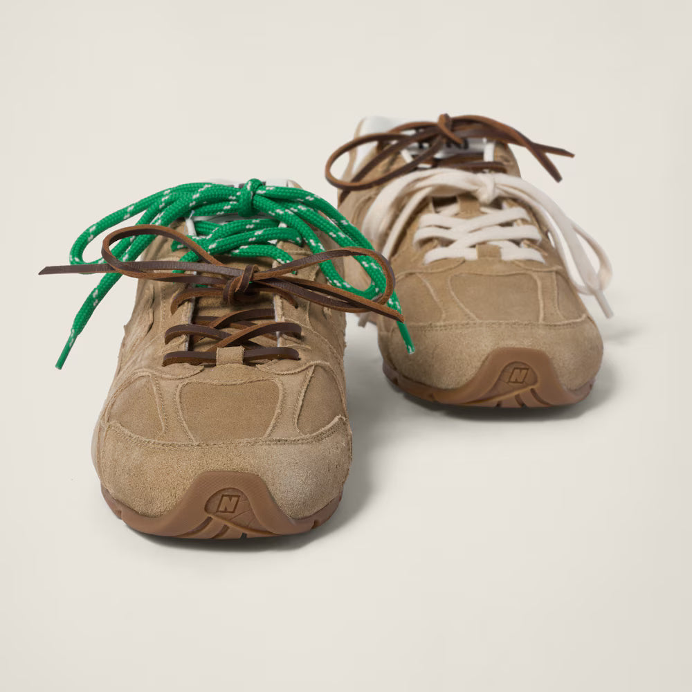 530 SL Suede Sneakers Ecru
