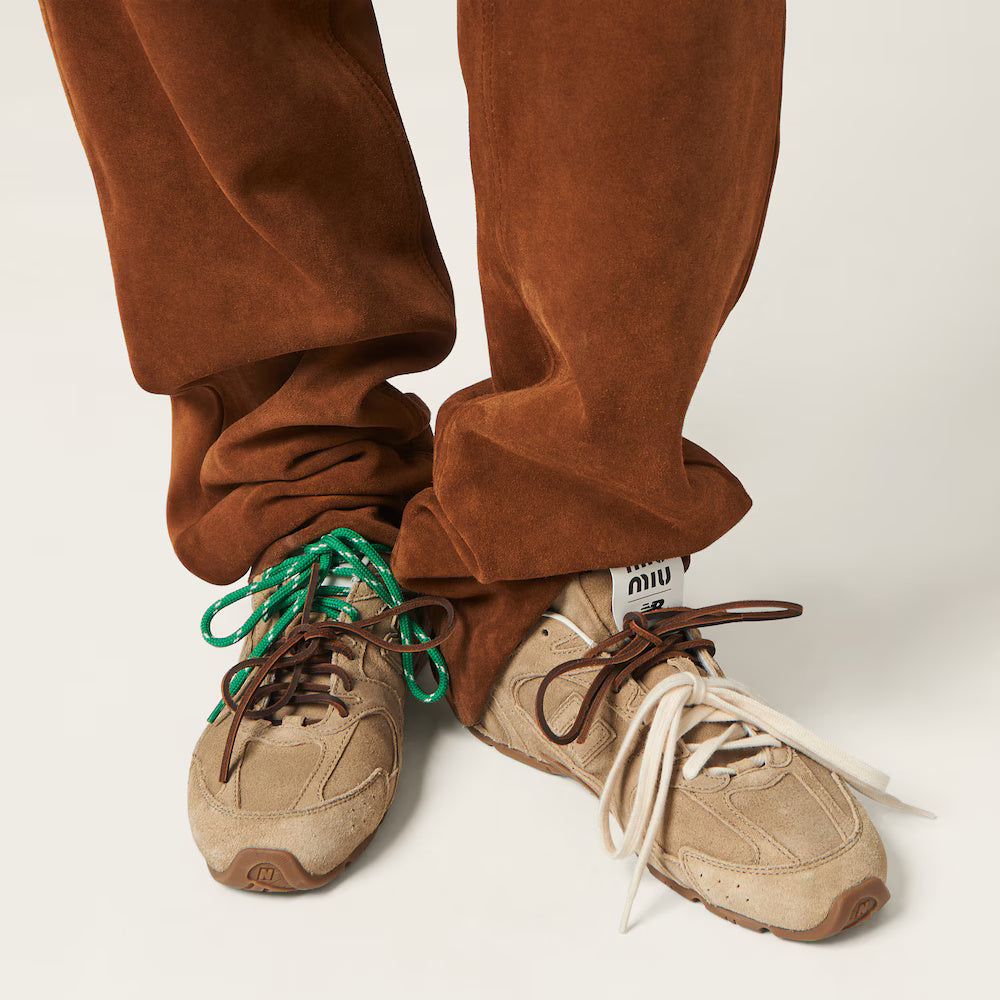 530 SL Suede Sneakers Ecru
