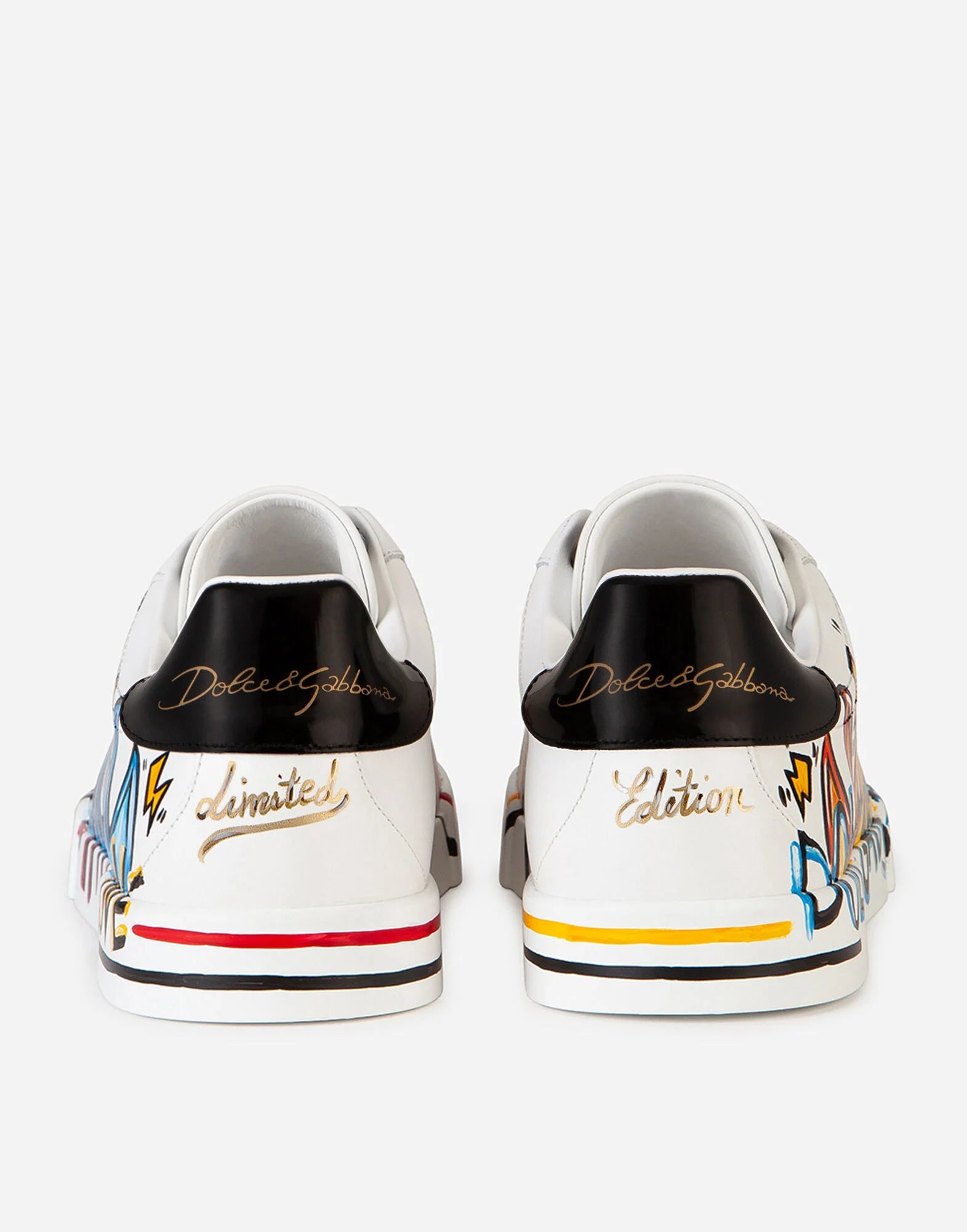 Limited Edition Portofino Sneakers with Flame Graphic